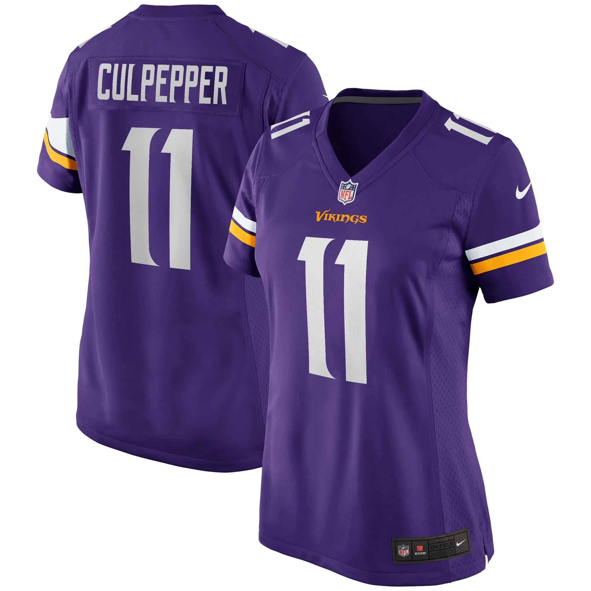 Daunte Culpepper Minnesota Vikings  Women's Game Retired Player Jersey - Purple