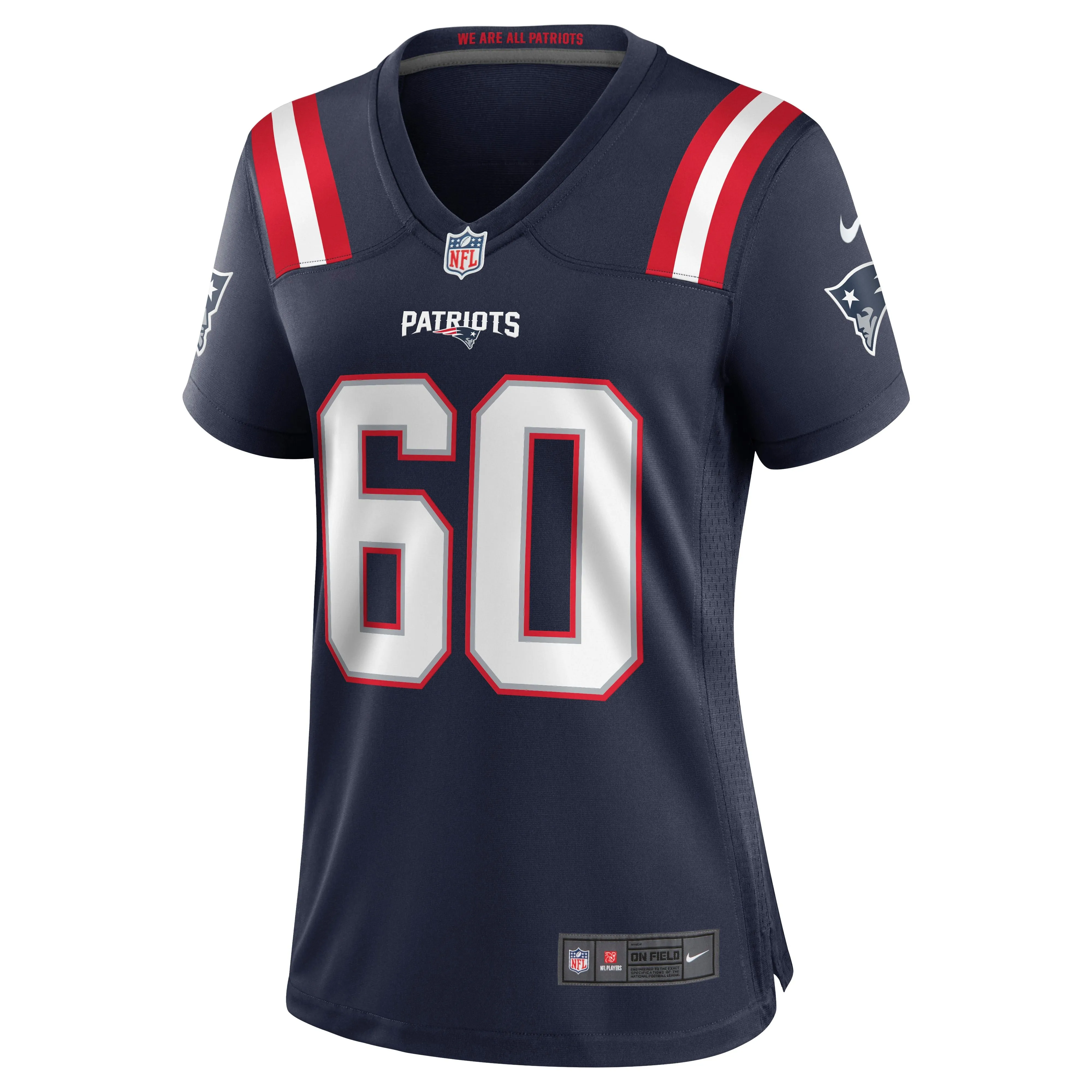 David Andrews New England Patriots  Women's Game Jersey - Navy