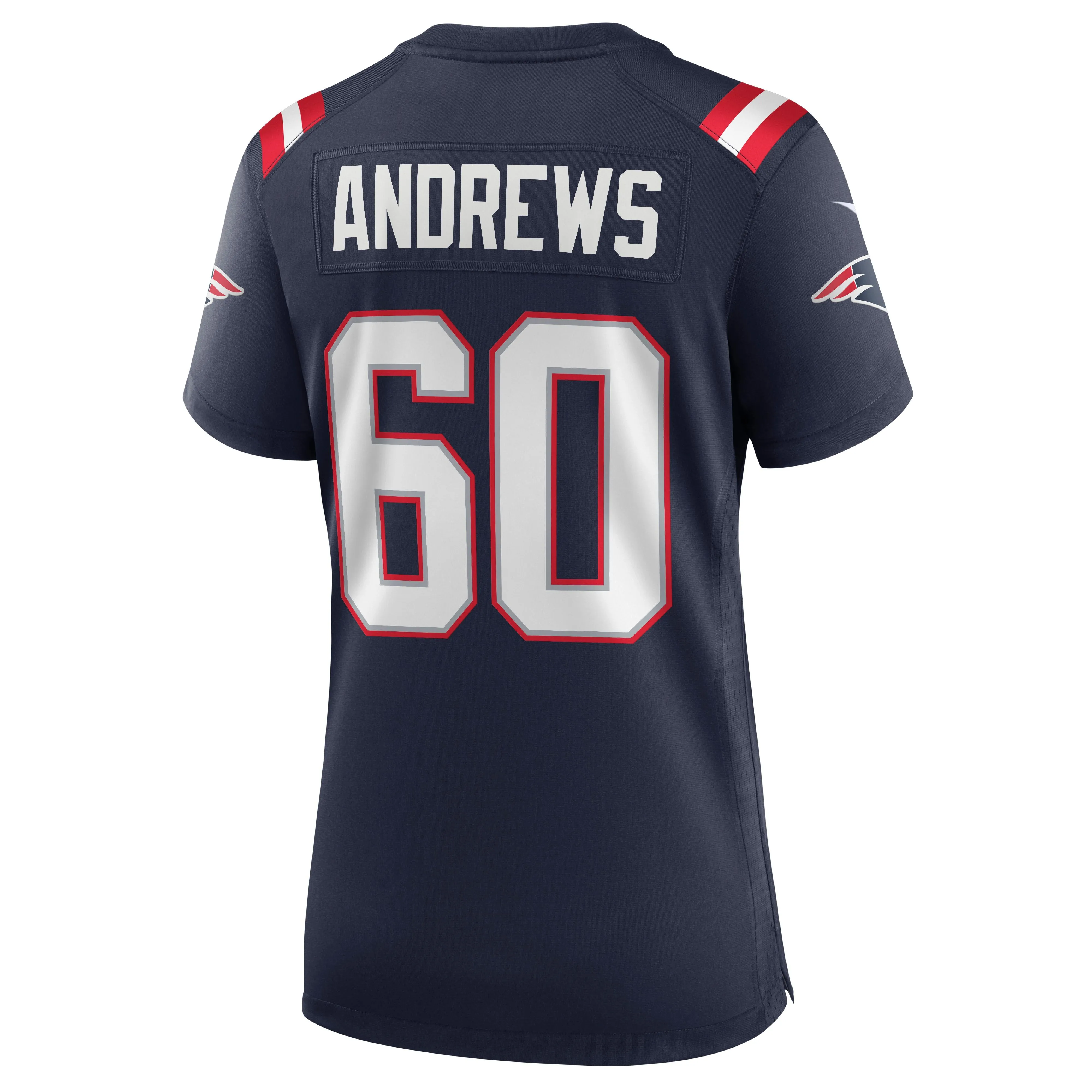 David Andrews New England Patriots  Women's Game Jersey - Navy