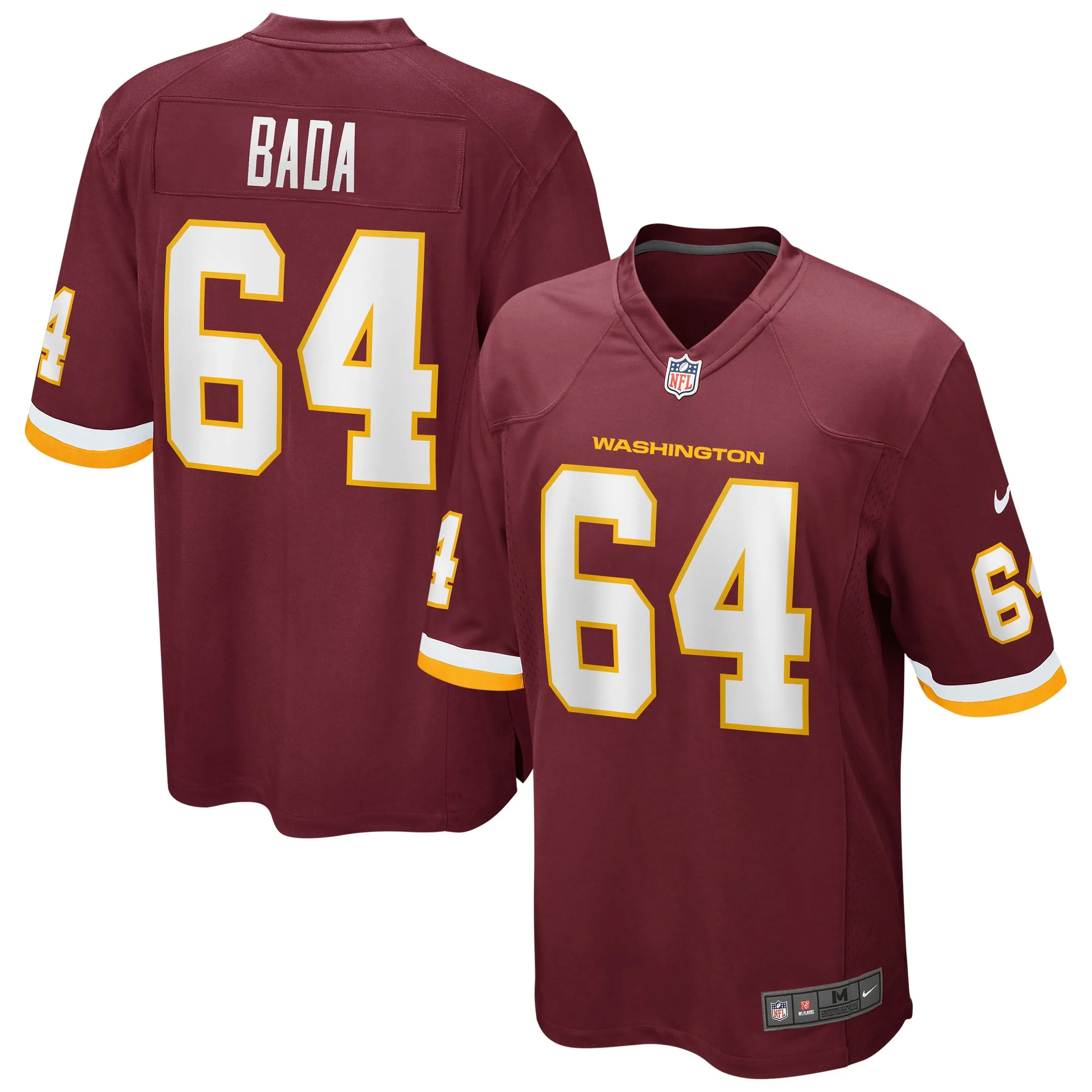 David Bada Washington Football Team  Game Player Jersey - Burgundy