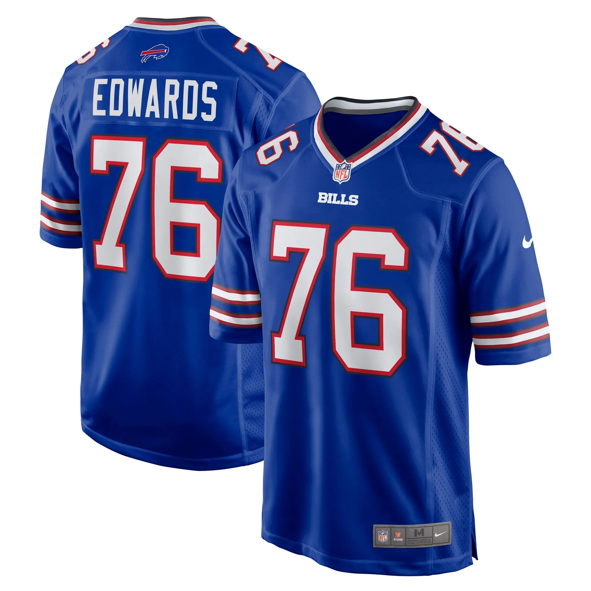 David Edwards Buffalo Bills  Game Jersey - Royal