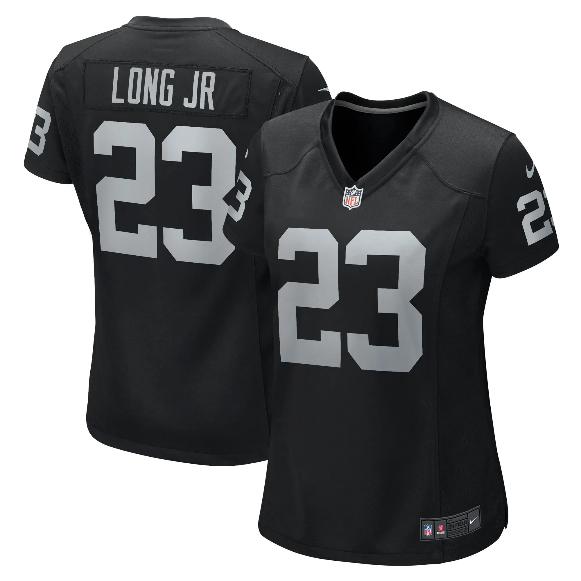 David Long Jr. Las Vegas Raiders  Women's Team Game Jersey -  Black