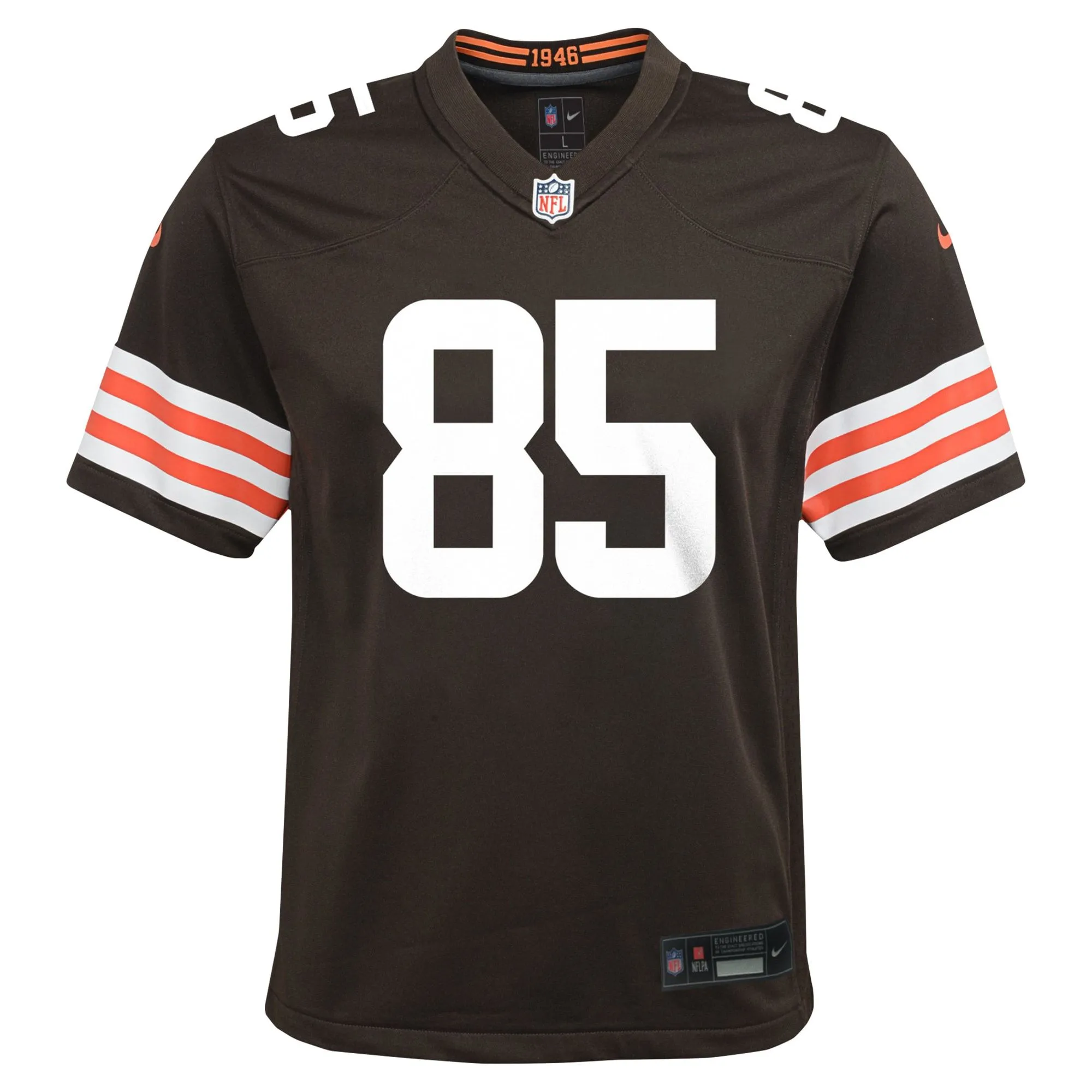 David Njoku Cleveland Browns  Youth Game Jersey - Brown