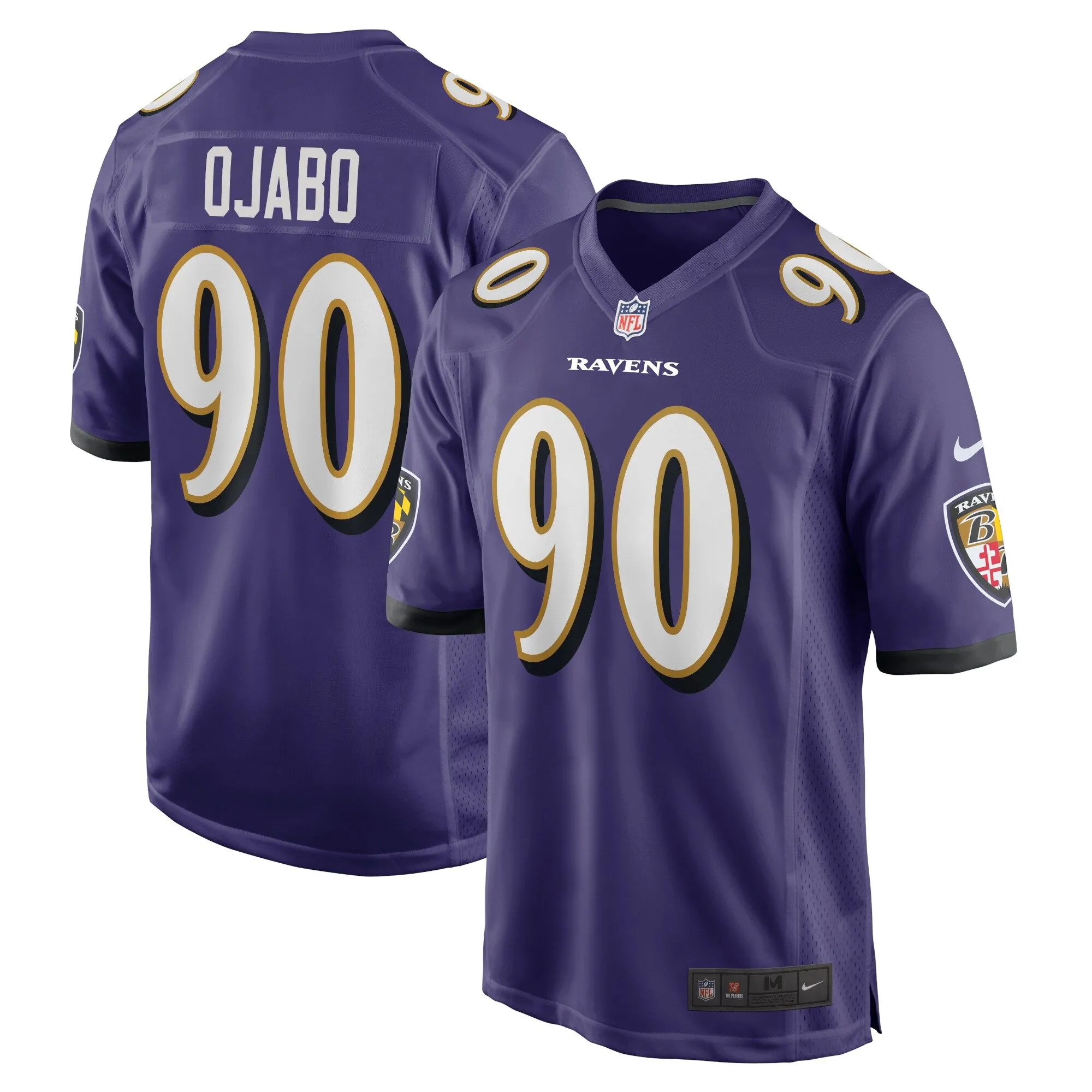 David Ojabo Baltimore Ravens  Player Game Jersey - Purple