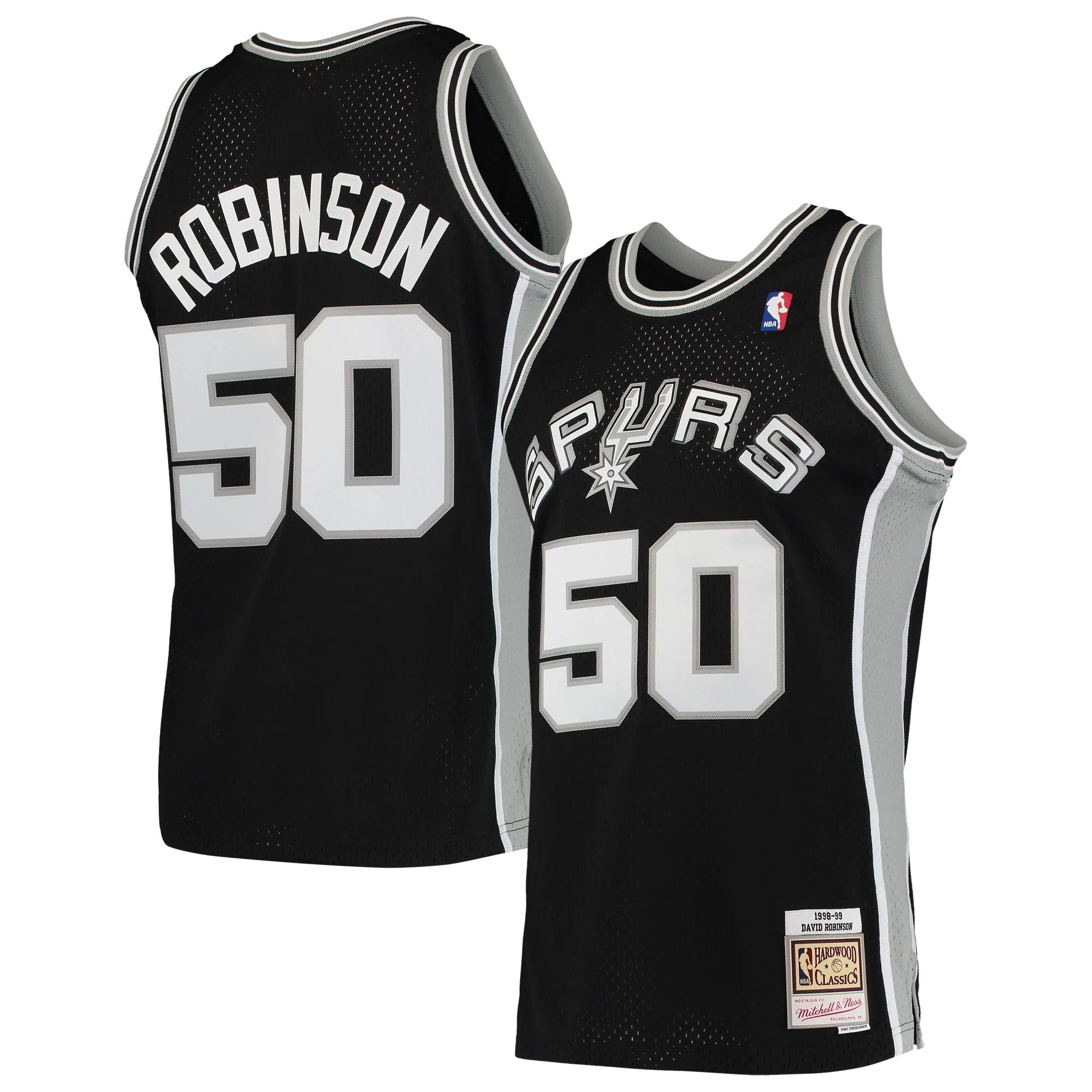 David Robinson San Antonio Spurs Mitchell & Ness 1991/92 Hardwood Classics Swingman Jersey - Black