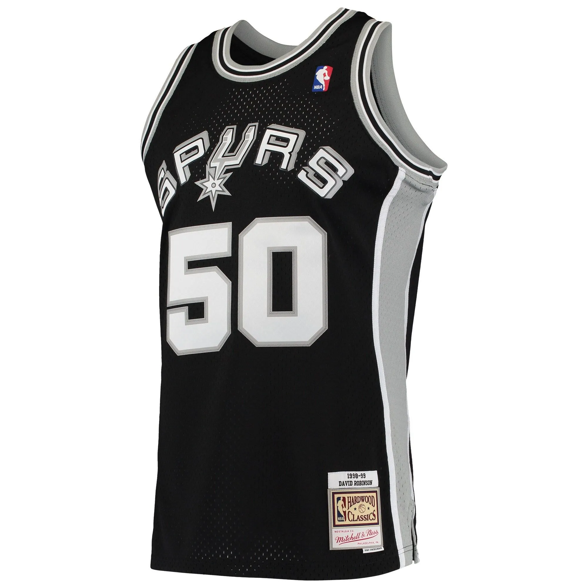 David Robinson San Antonio Spurs Mitchell & Ness 1991/92 Hardwood Classics Swingman Jersey - Black