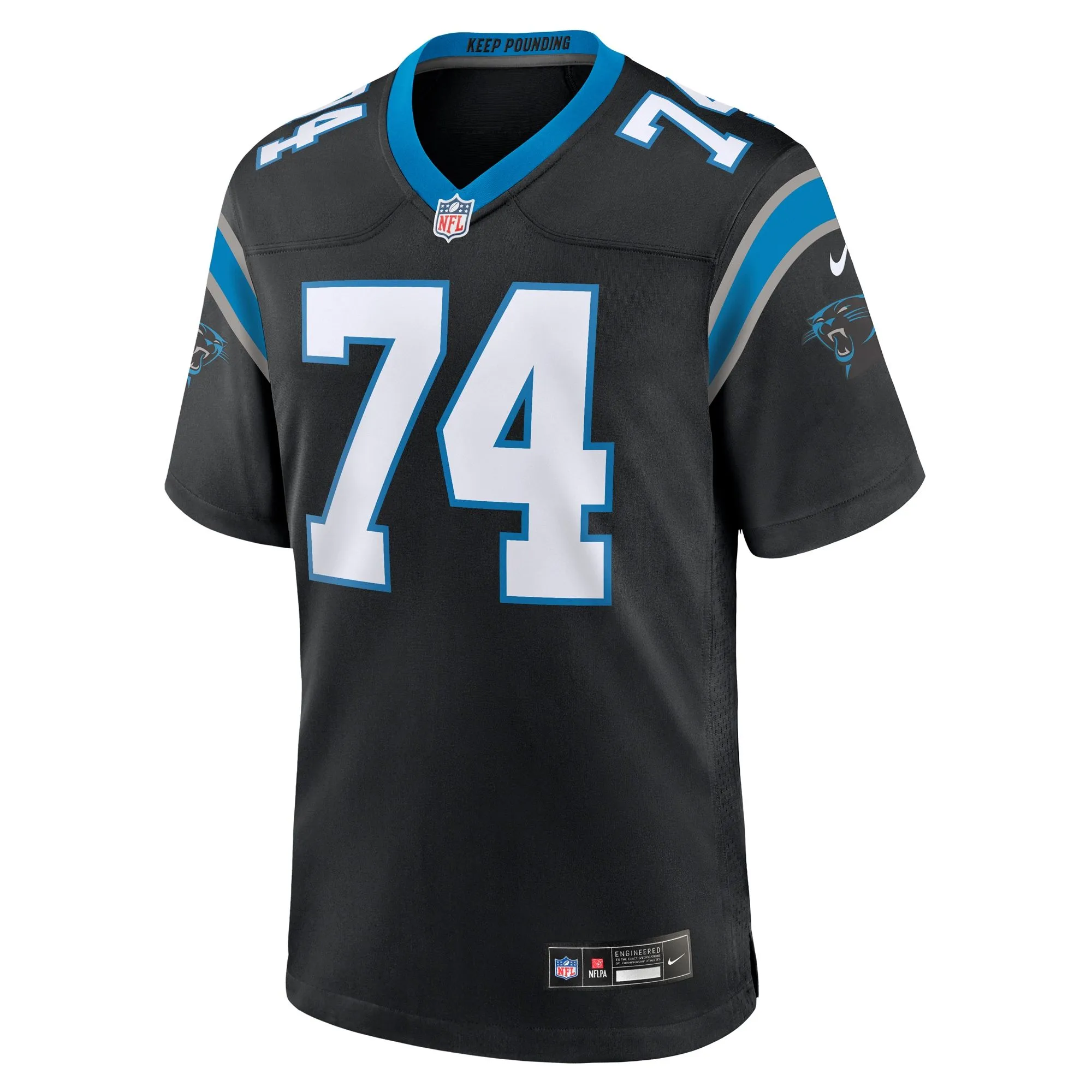 David Sharpe Carolina Panthers  Team Game Jersey -  Black