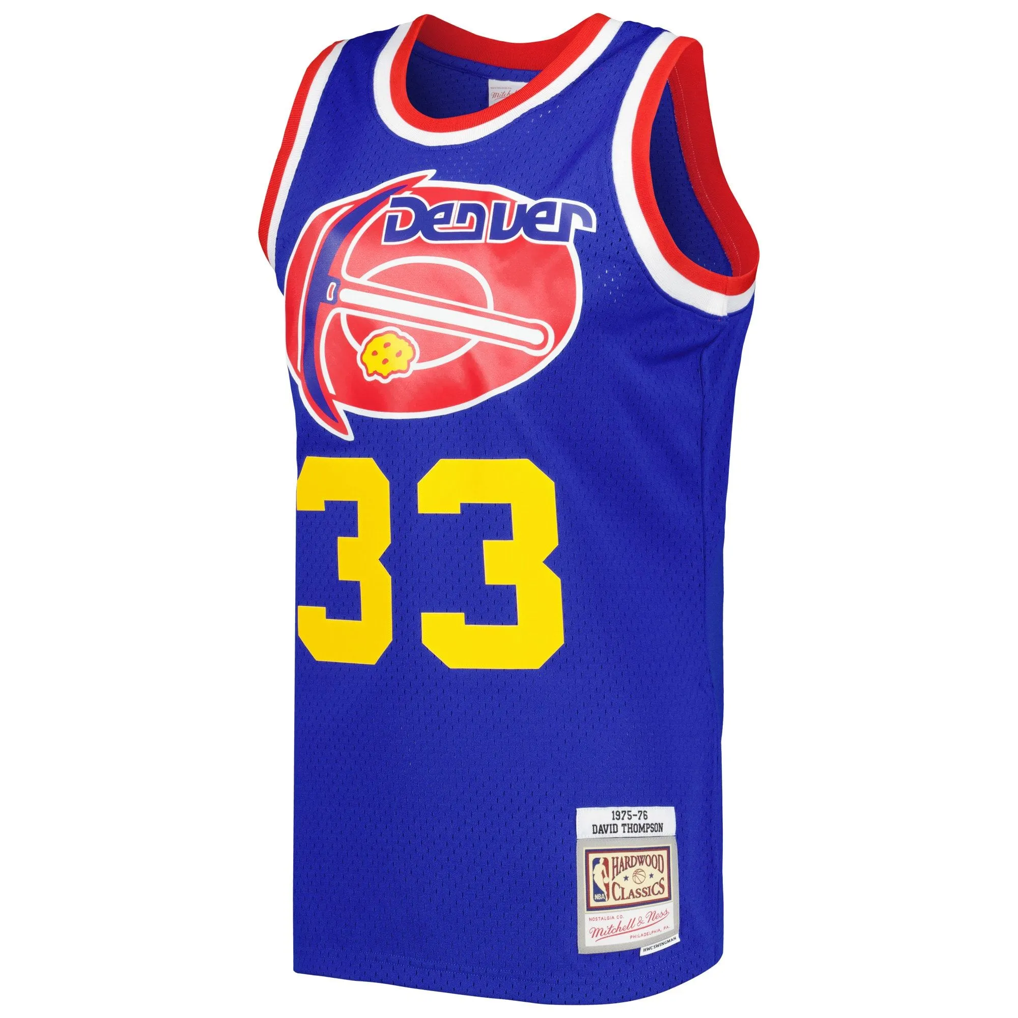 David Thompson Denver Nuggets Mitchell & Ness Hardwood Classics 1975/76 Swingman Jersey - Royal