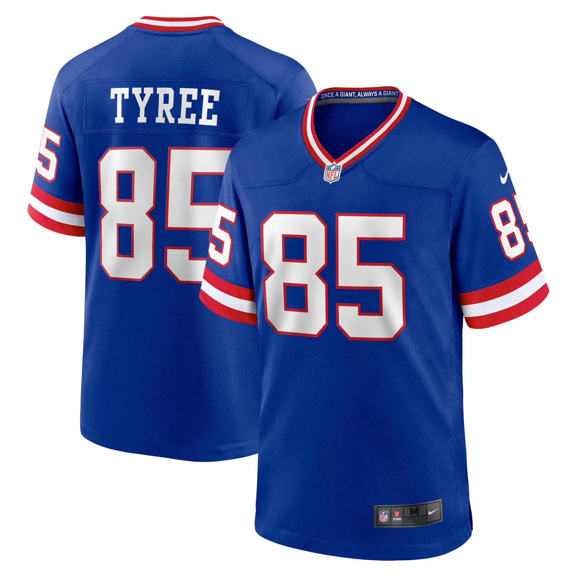 David Tyree New York Giants  Classic Retired Player Game Jersey - Royal