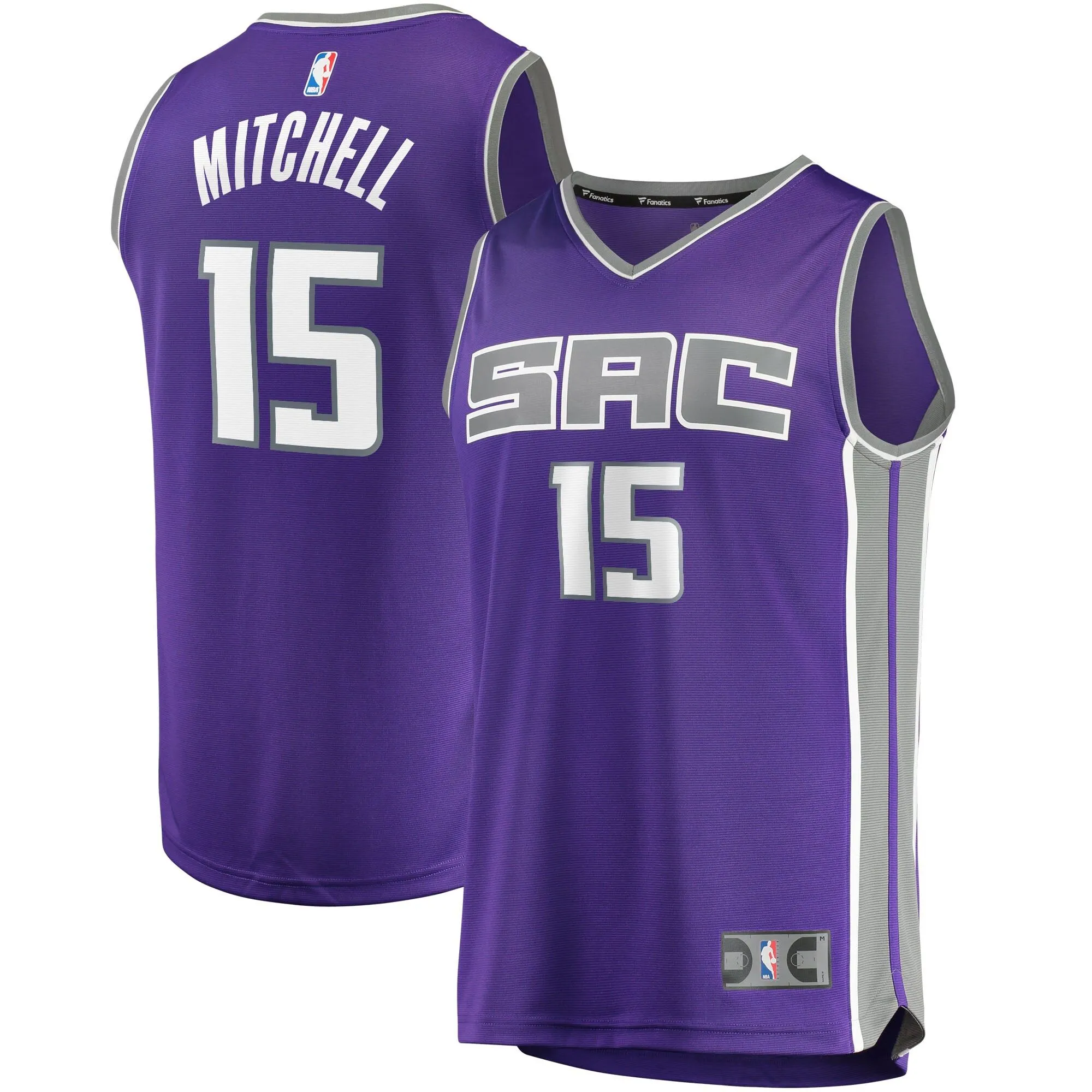 Davion Mitchell Sacramento Kings Fanatics Branded Fast Break Replica Jersey - Icon Edition - Purple