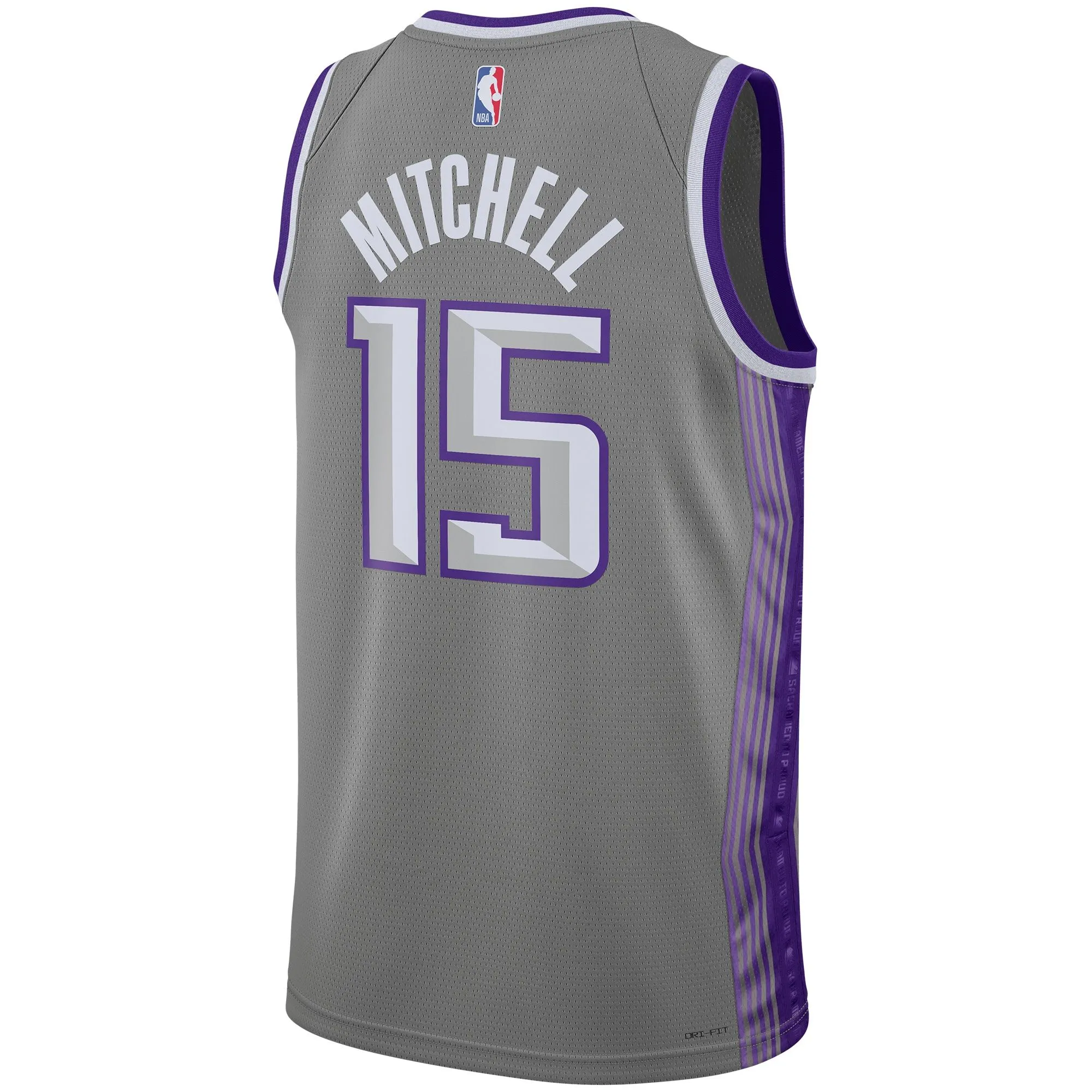 Davion Mitchell Sacramento Kings  Unisex 2022/23 Swingman Jersey - City Edition - Anthracite