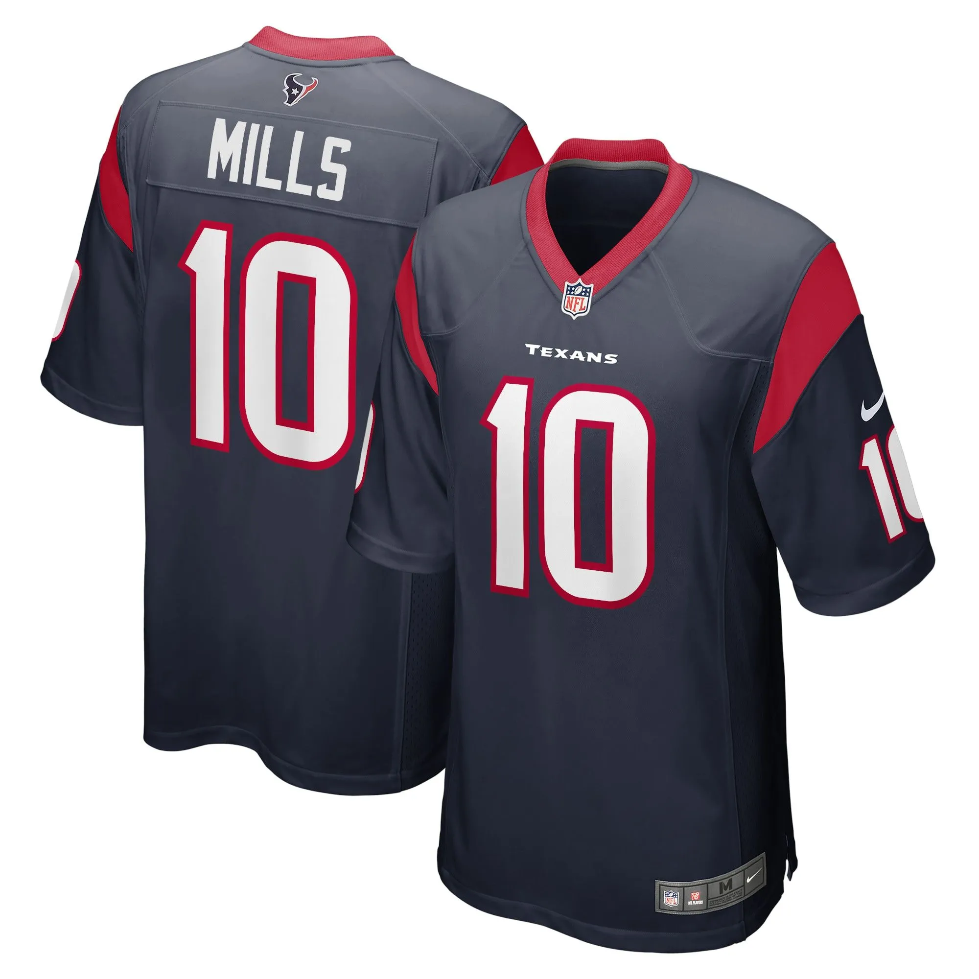 Davis Mills Houston Texans  Game Jersey - Navy