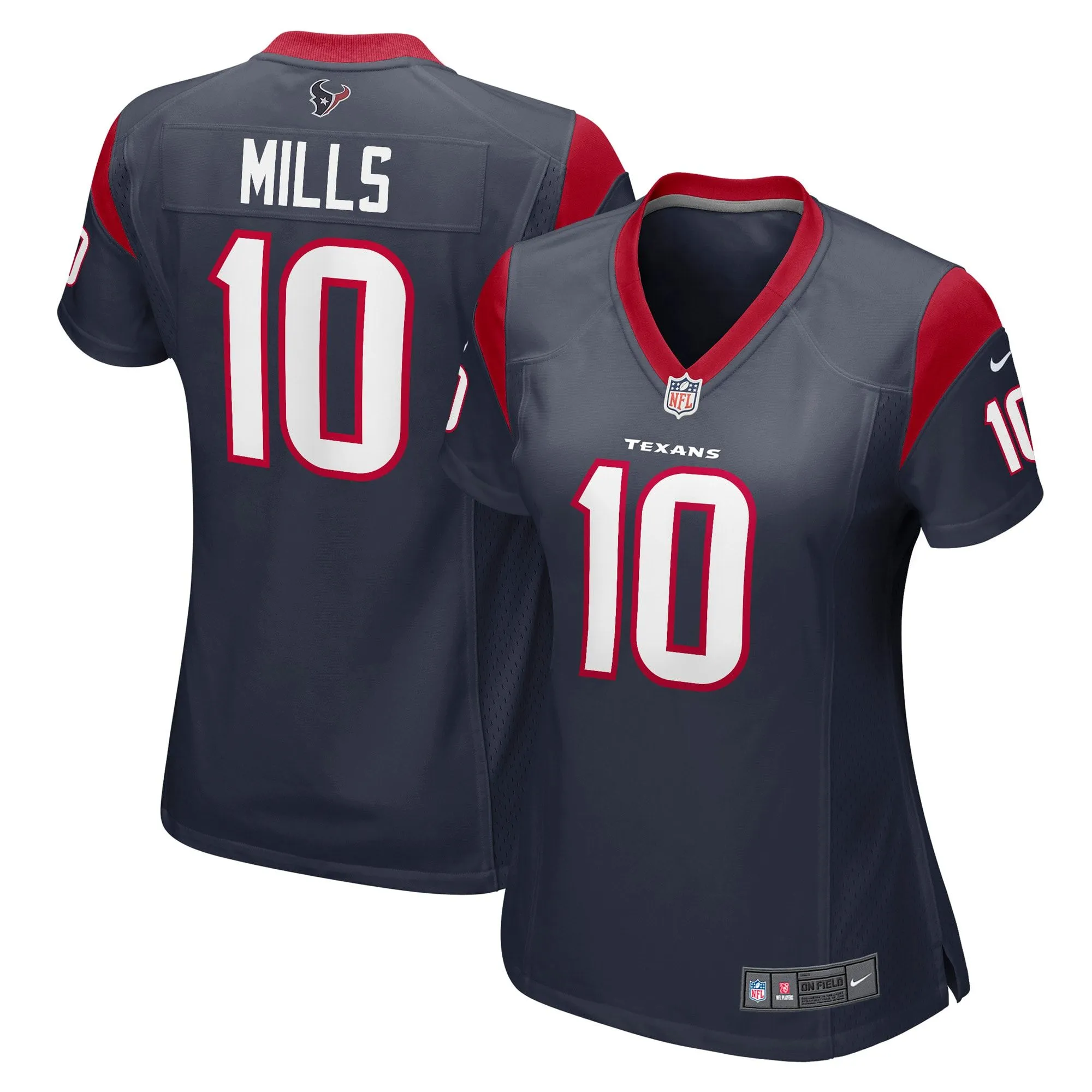 Davis Mills Houston Texans  Women's Game Jersey - Navy