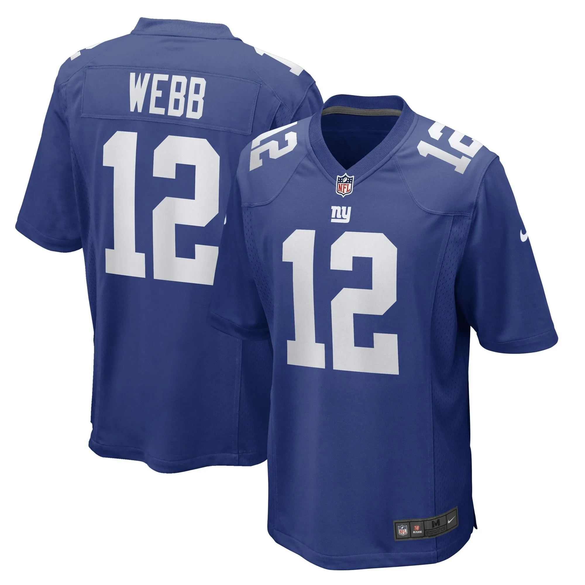 Davis Webb New York Giants  Game Player Jersey - Royal