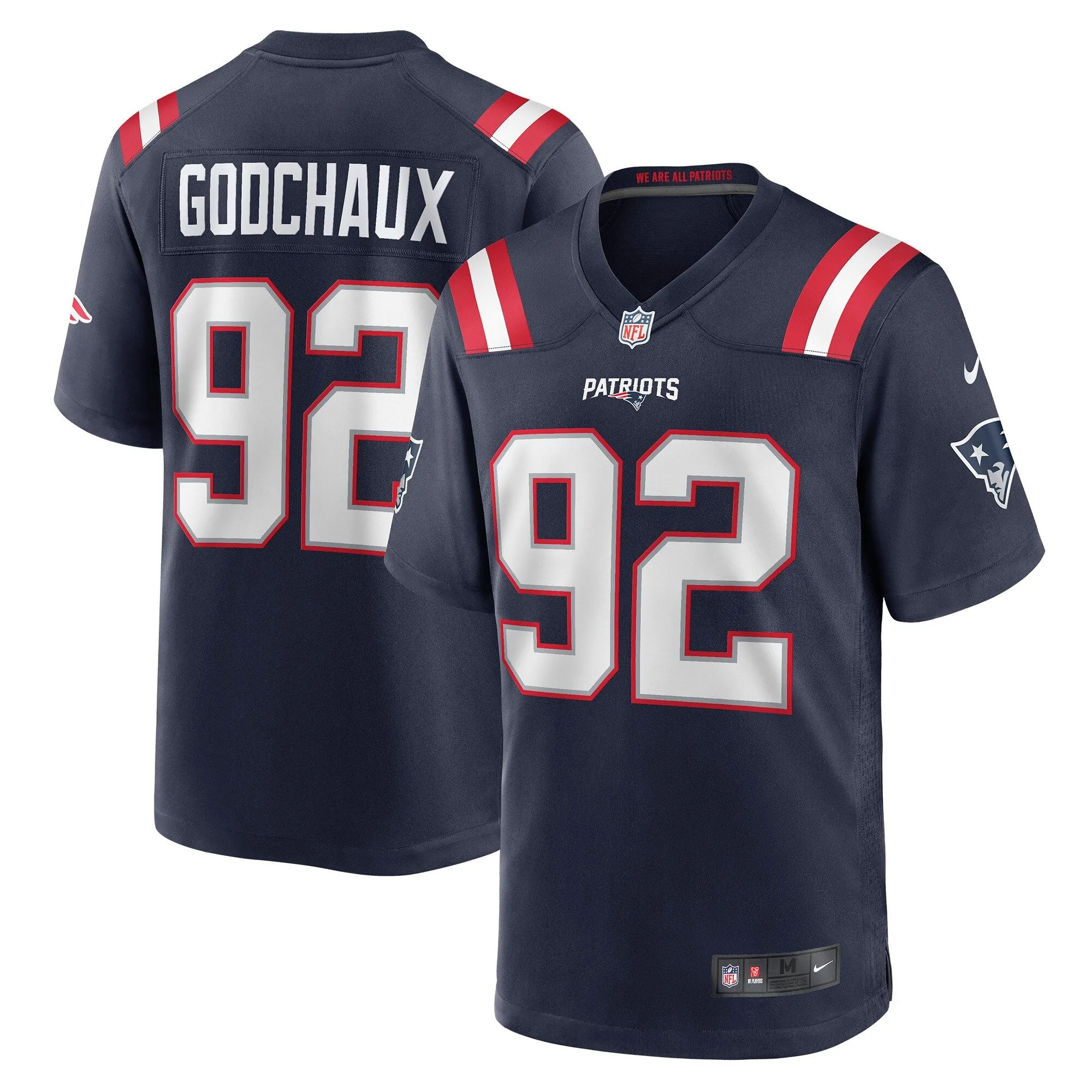 Davon Godchaux New England Patriots  Game Jersey - Navy