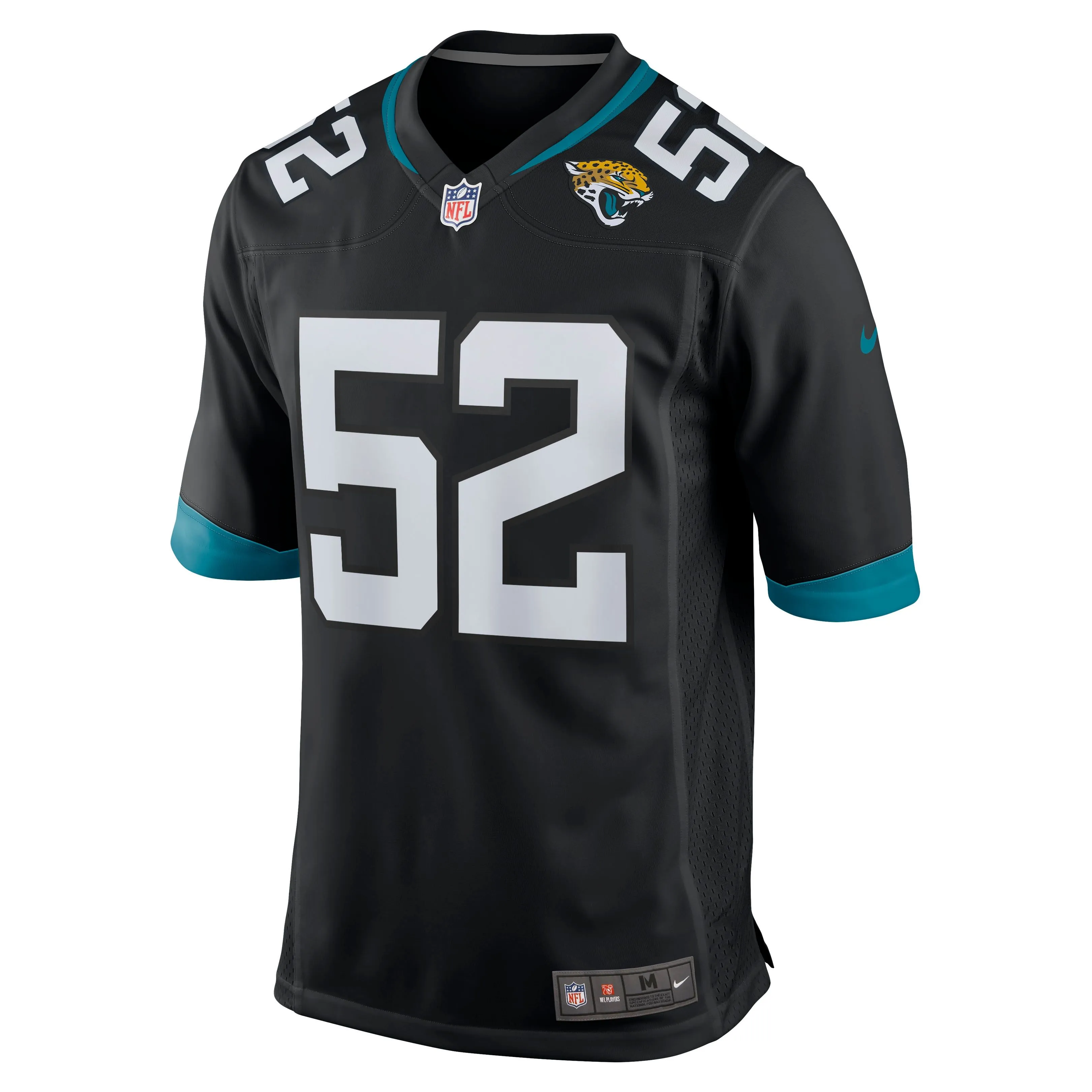 DaVon Hamilton Jacksonville Jaguars  Game Jersey - Black