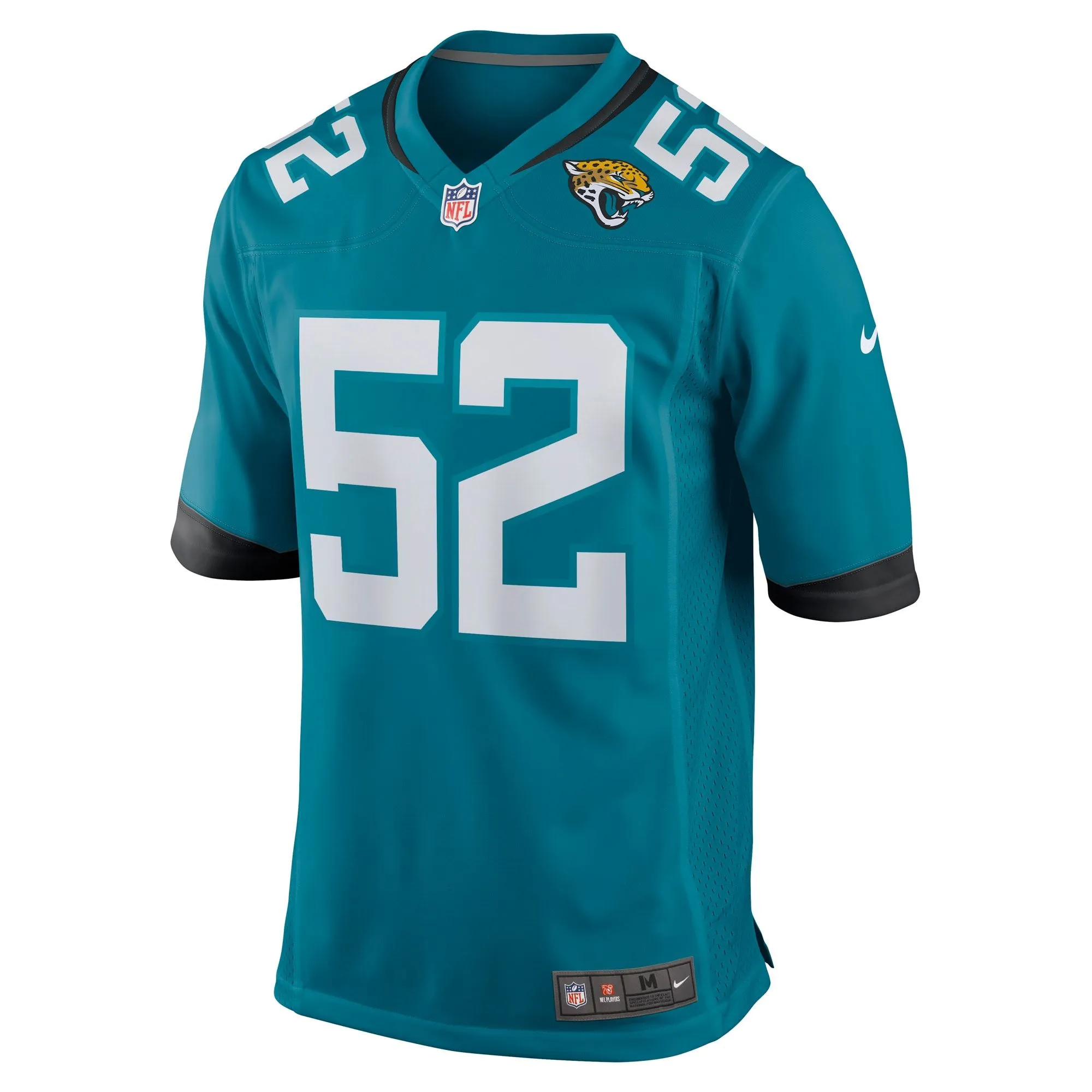 DaVon Hamilton Jacksonville Jaguars  Game Jersey - Teal