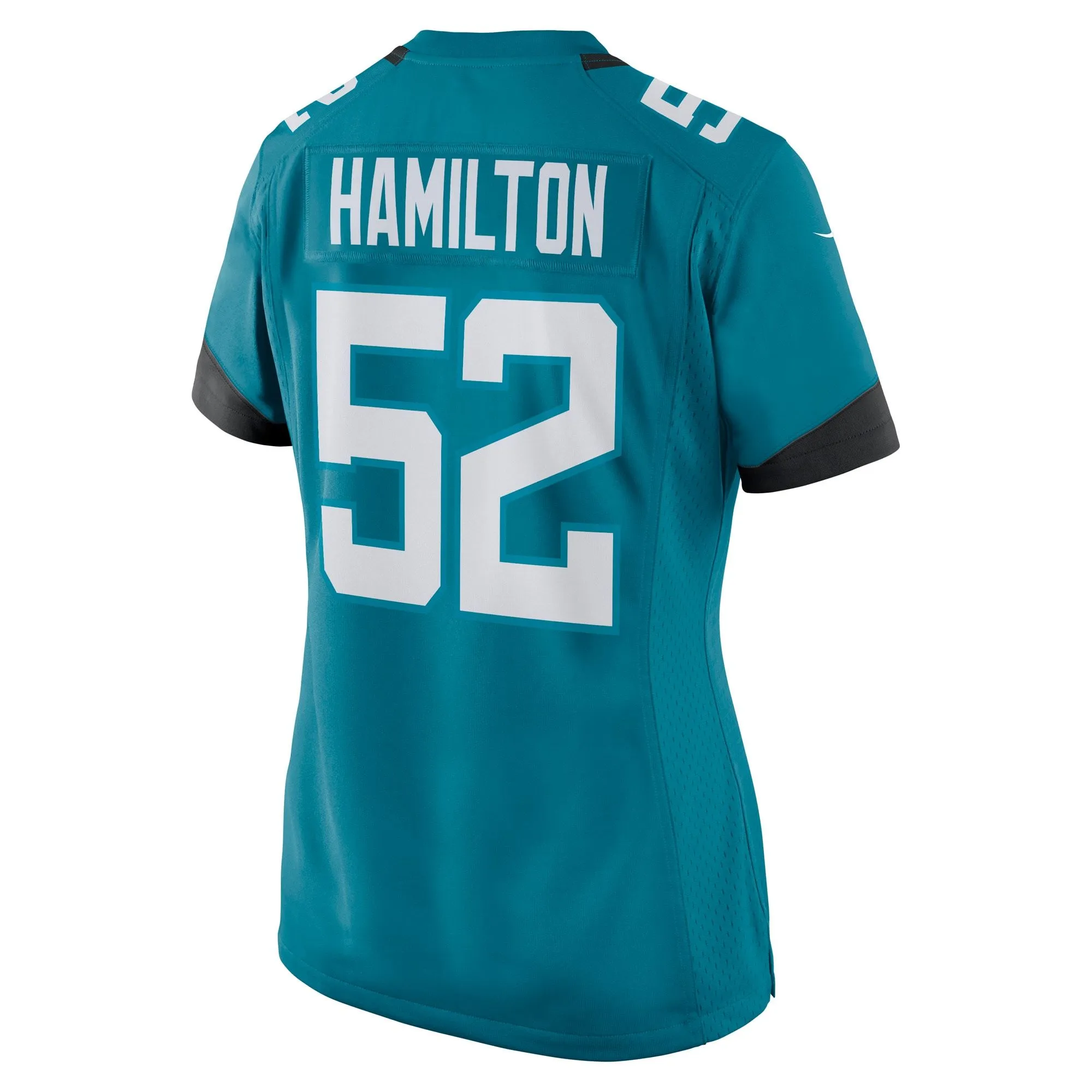 DaVon Hamilton Jacksonville Jaguars  Women's Game Jersey - Teal