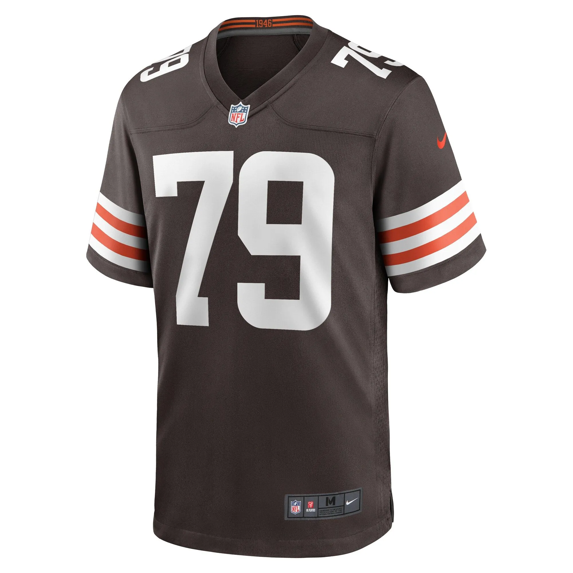 Dawand Jones Cleveland Browns  Team Game Jersey -  Brown