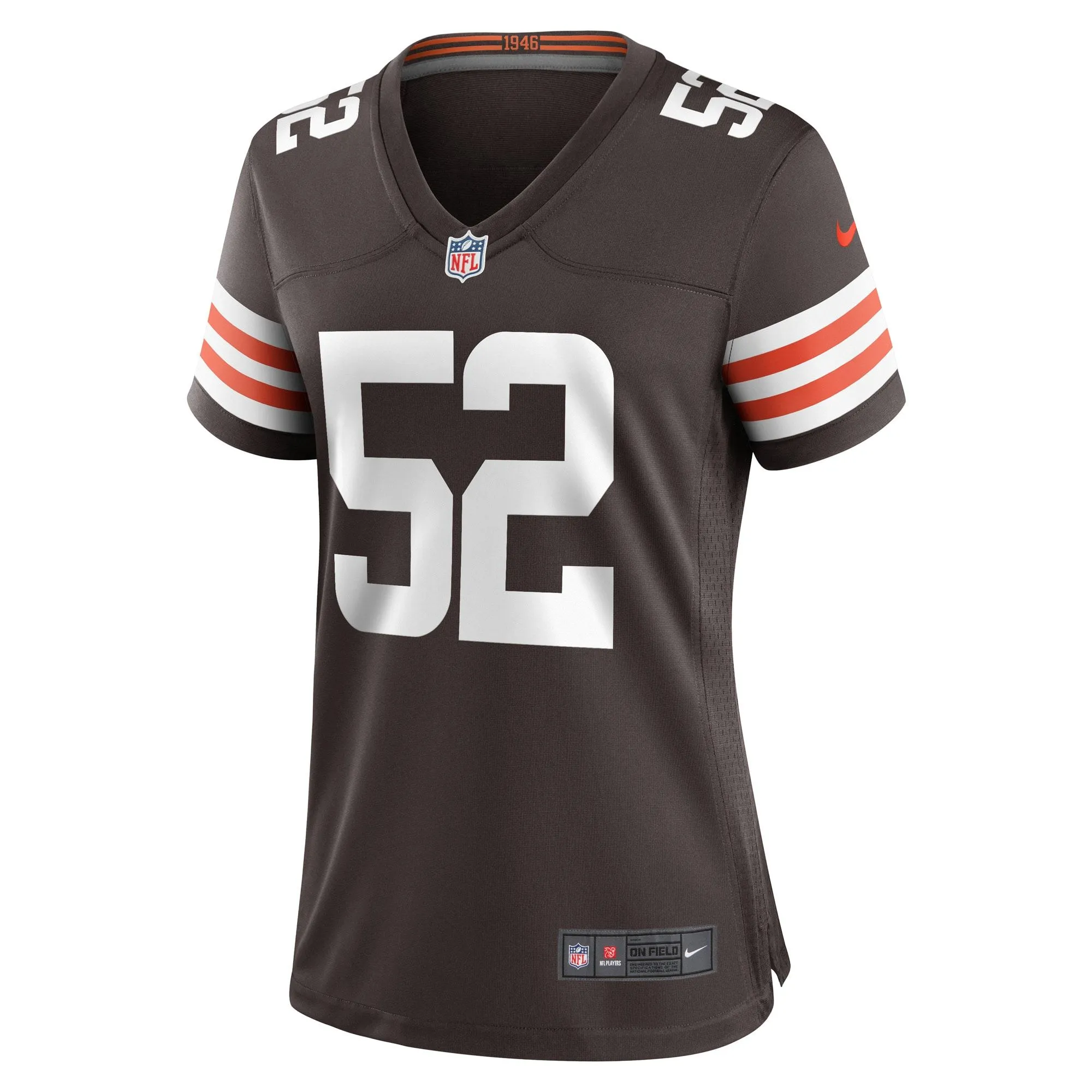 Dawson Deaton Cleveland Browns  Women's Game Player Jersey - Brown