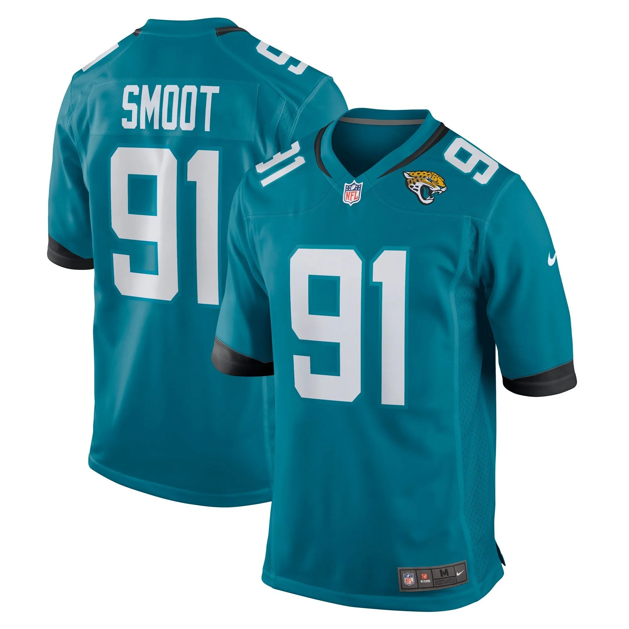 Dawuane Smoot Jacksonville Jaguars  Game Jersey - Teal