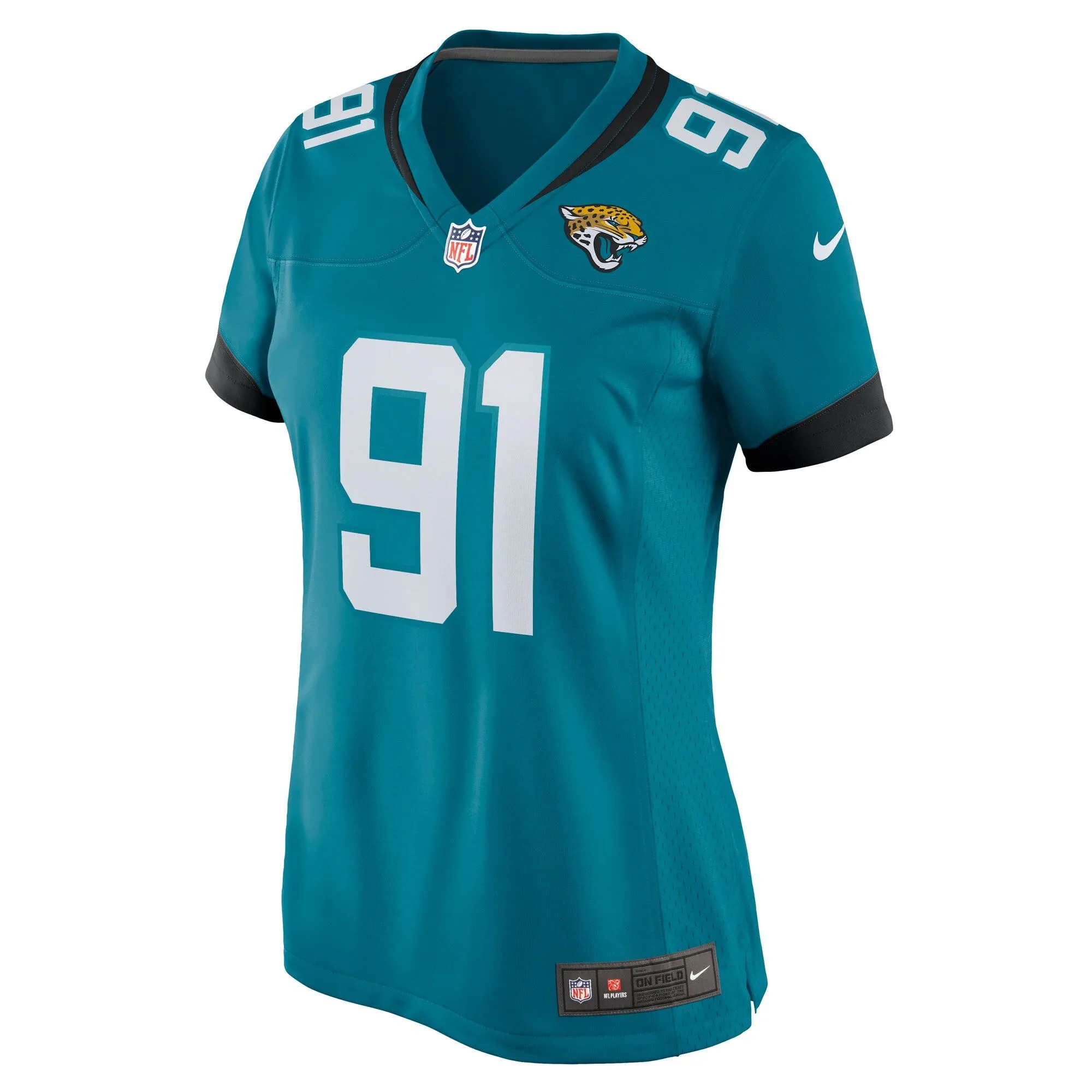 Dawuane Smoot Jacksonville Jaguars  Women's Game Jersey - Teal