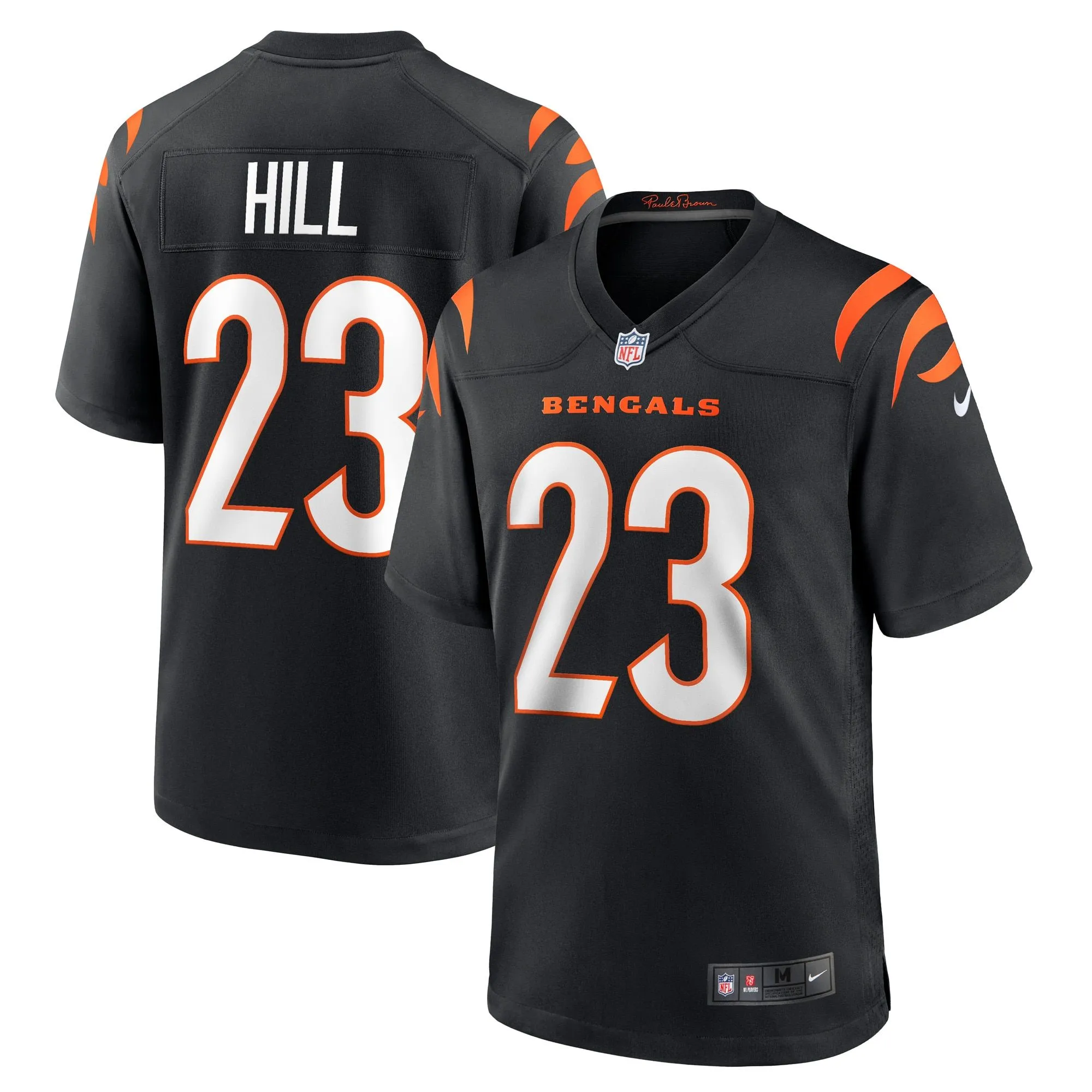 Daxton Hill Cincinnati Bengals  Player Game Jersey - Black