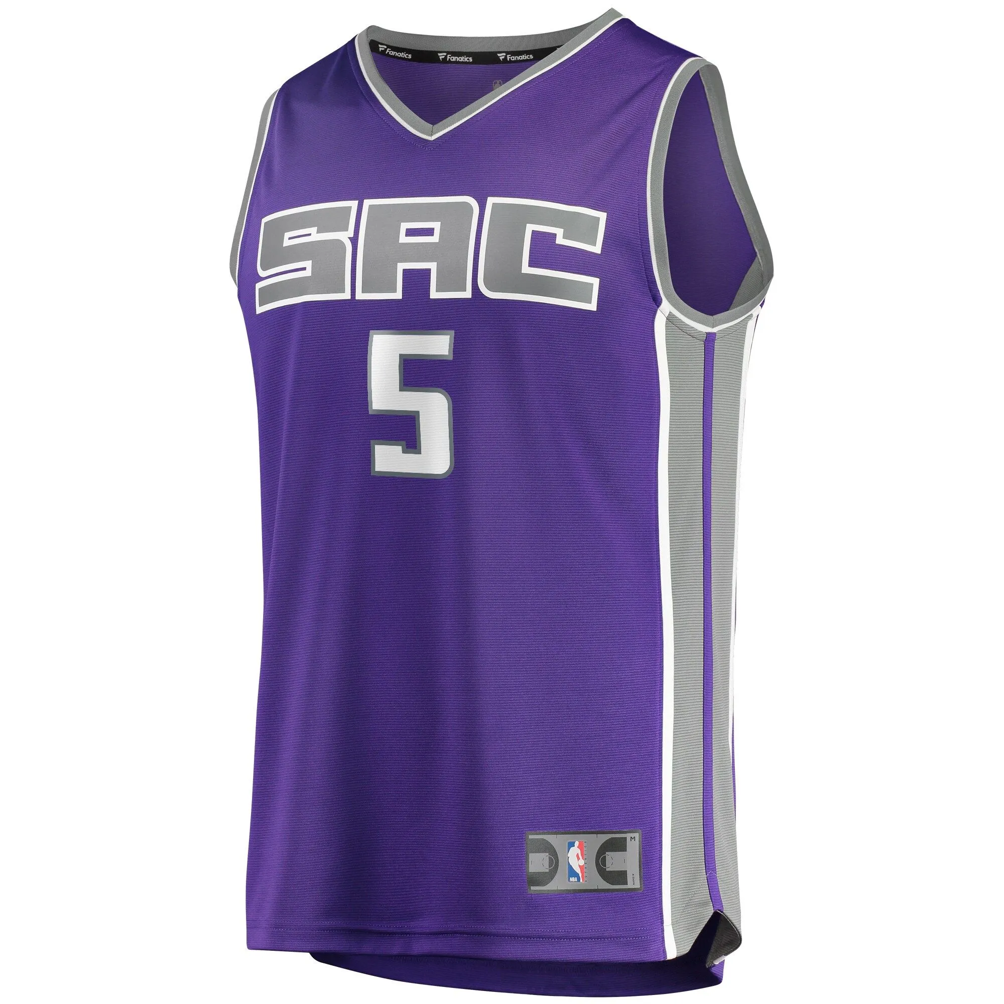 De'Aaron Fox Sacramento Kings Fanatics Branded Fast Break Player Replica Jersey - Icon Edition - Purple