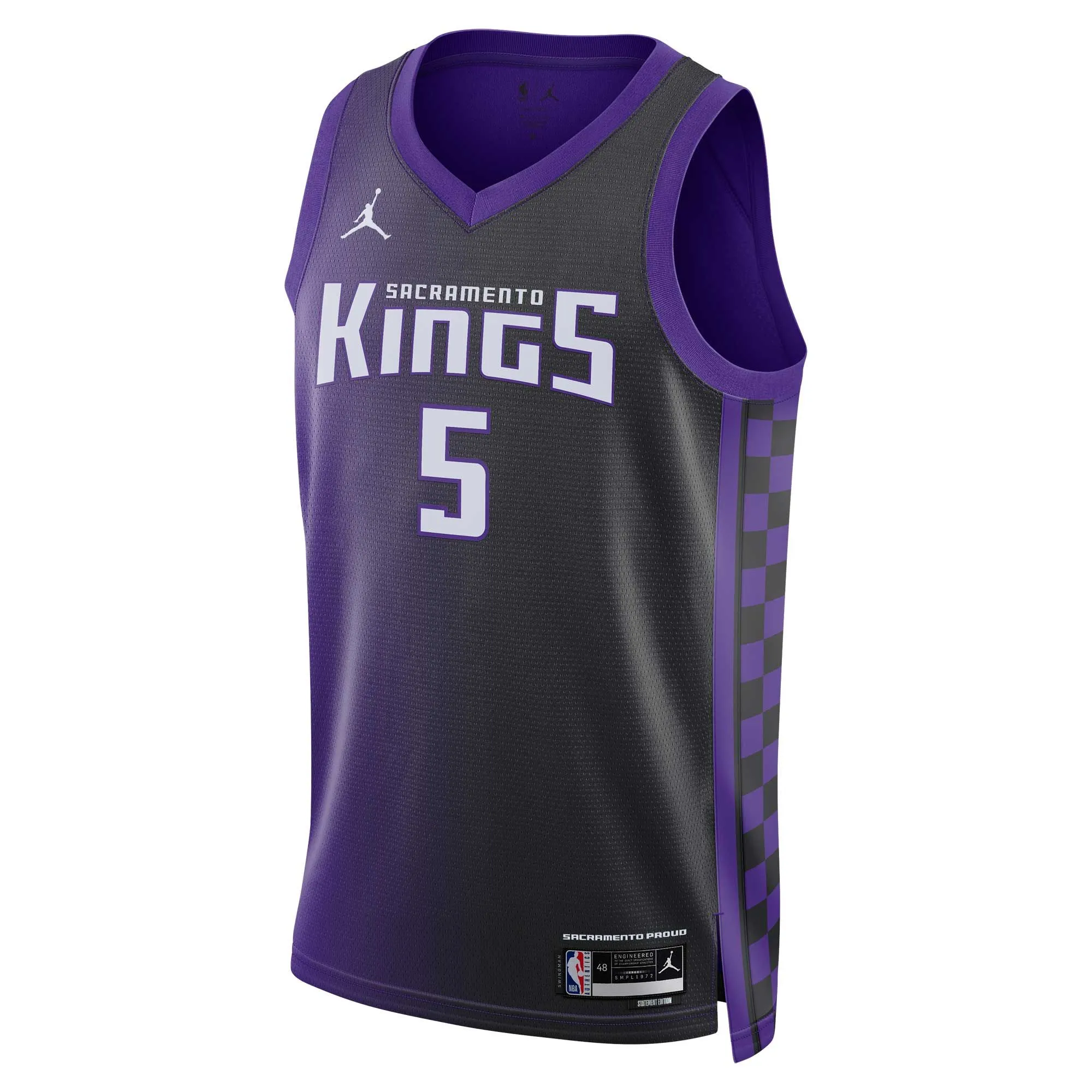 De'Aaron Fox Sacramento Kings Jordan Brand Unisex Swingman Jersey - Statement Edition - Purple