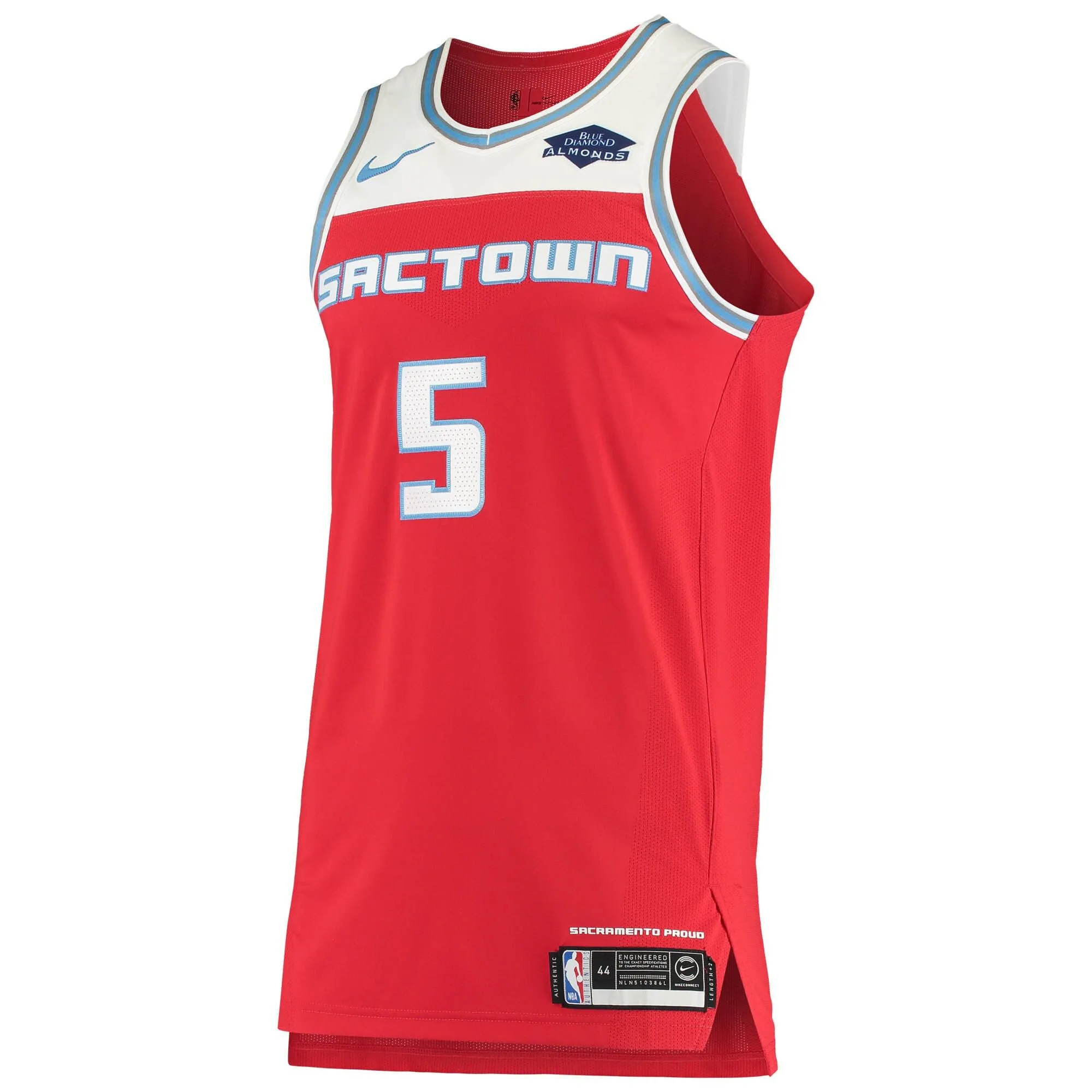 De'Aaron Fox Sacramento Kings   Badge Jersey - City Edition - Red