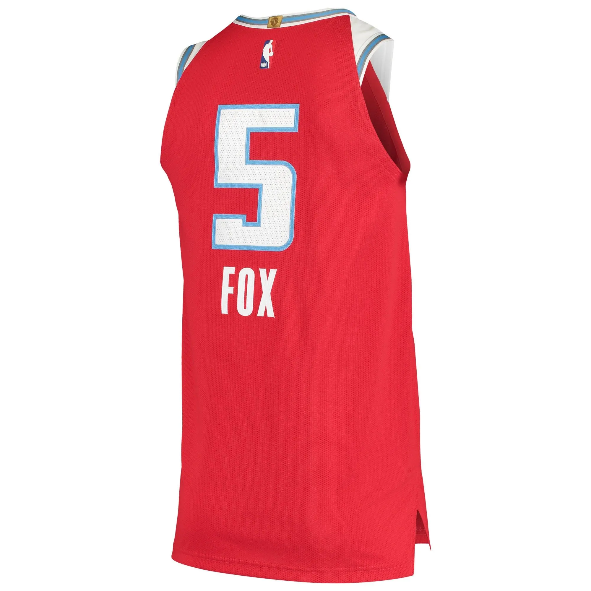 De'Aaron Fox Sacramento Kings   Badge Jersey - City Edition - Red