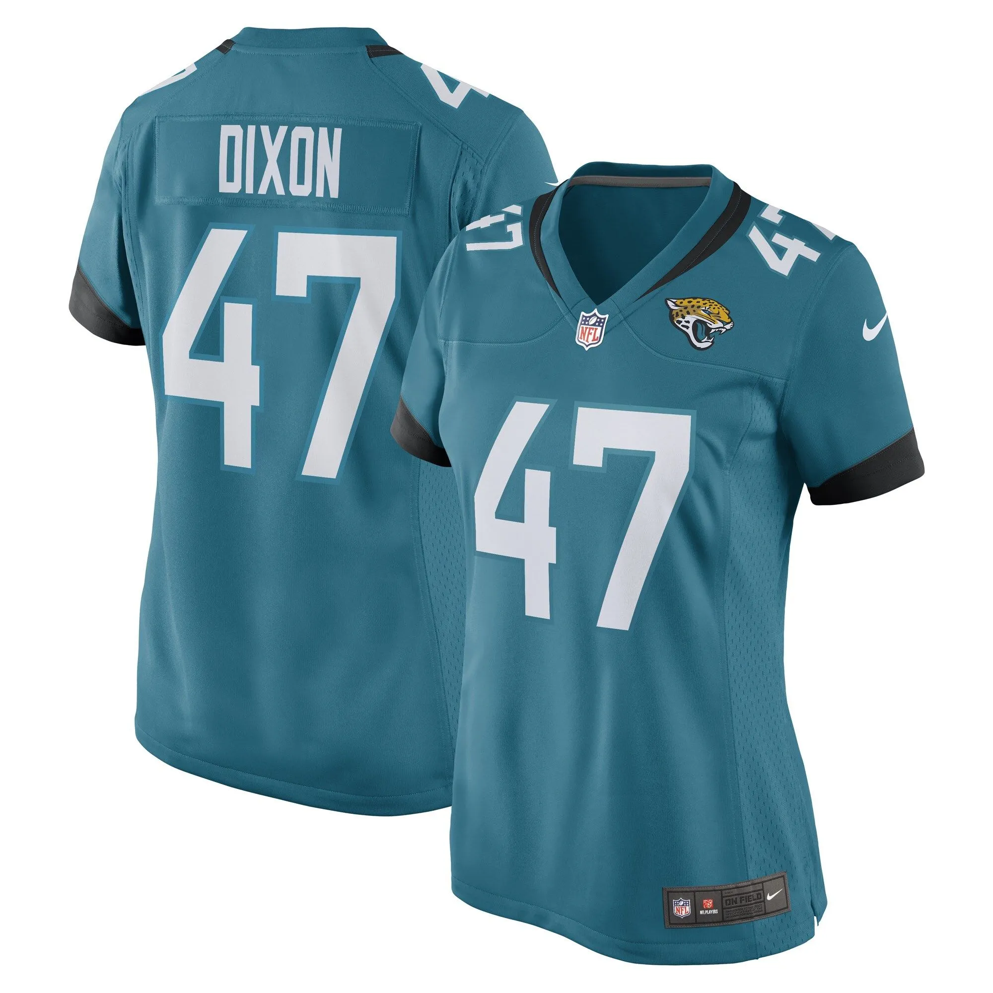 De'Shaan Dixon Jacksonville Jaguars  Women's Game Player Jersey - Teal