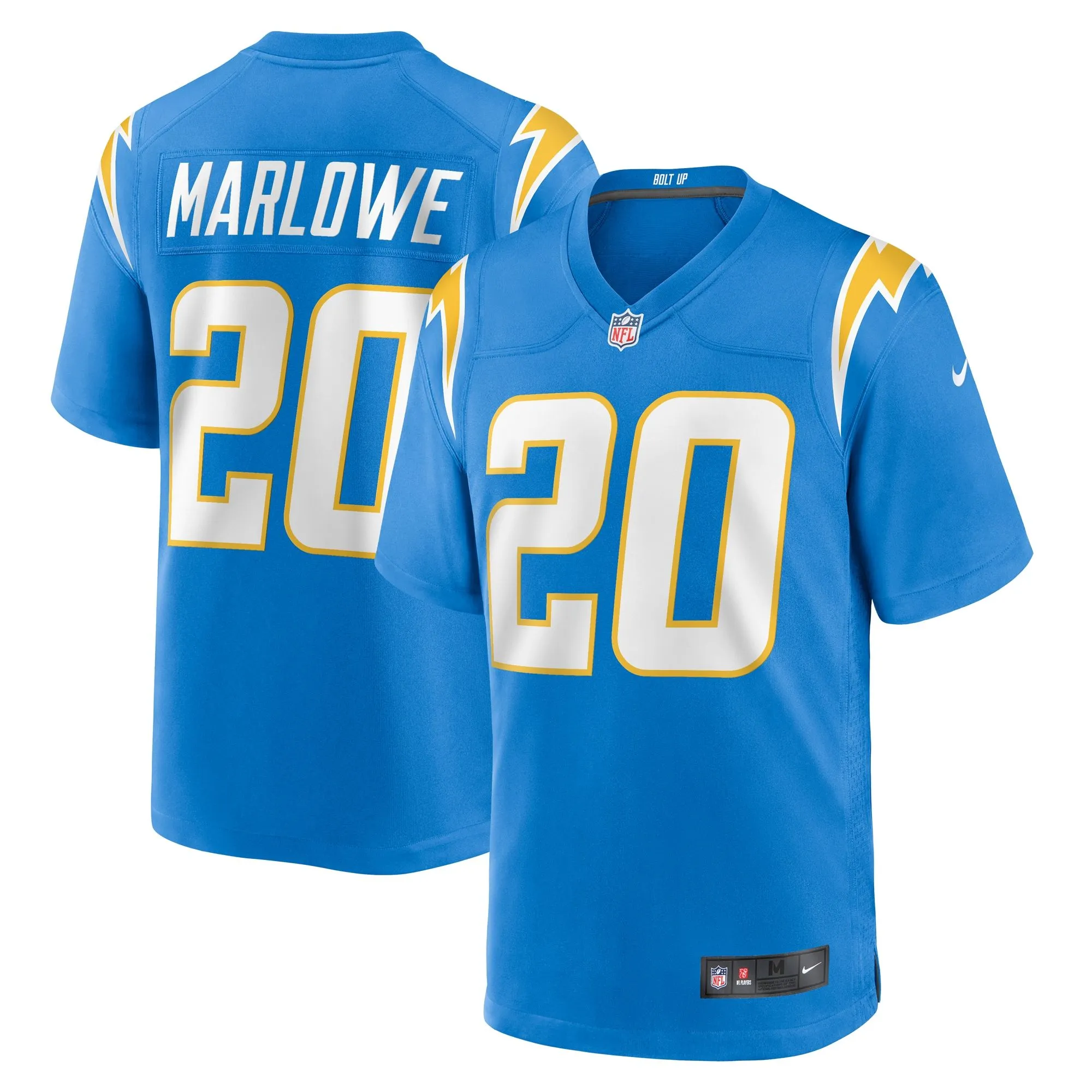 Dean Marlowe Los Angeles Chargers  Team Game Jersey -  Powder Blue