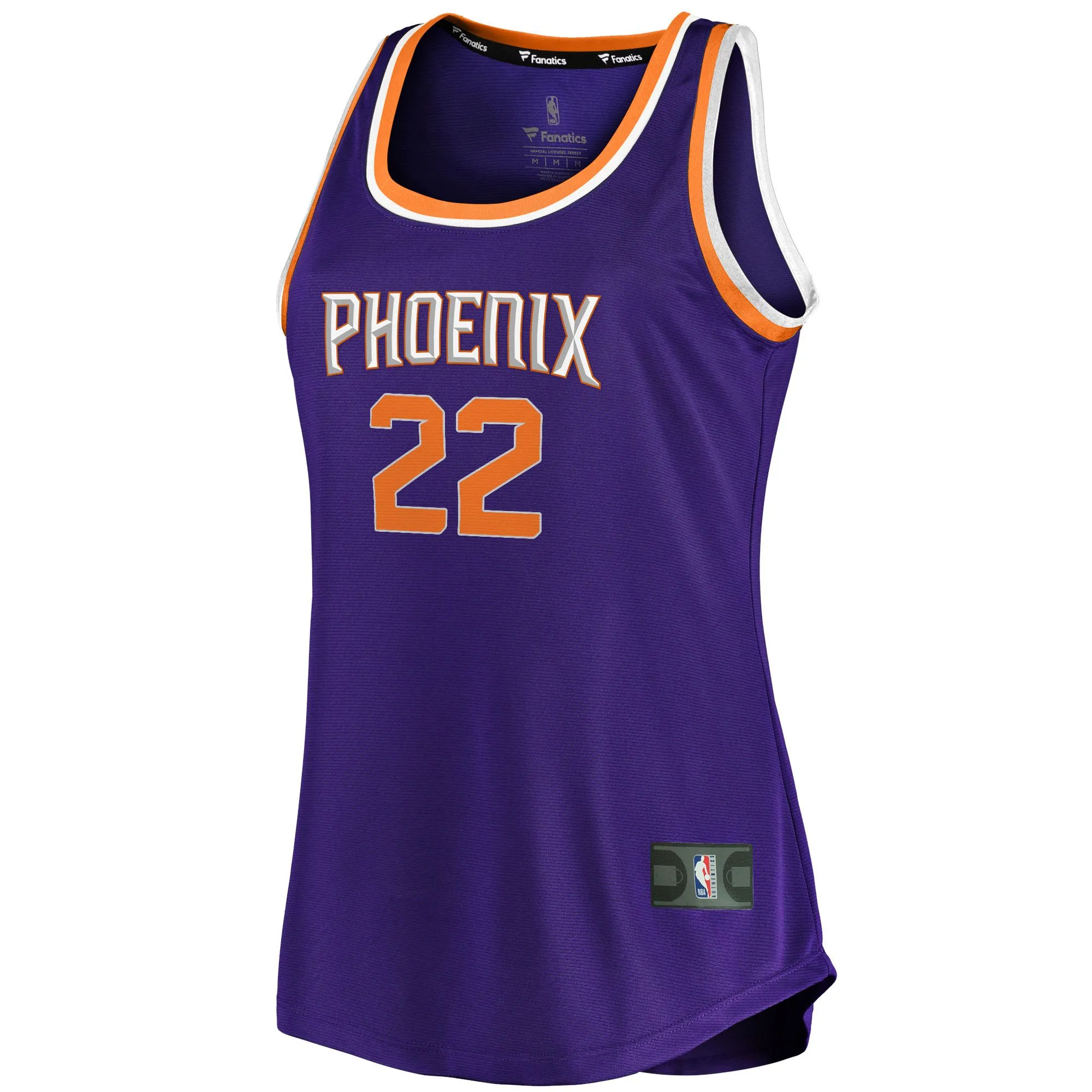 Deandre Ayton Phoenix Suns Fanatics Branded Women's Fast Break Tank Jersey - Icon Edition - Purple