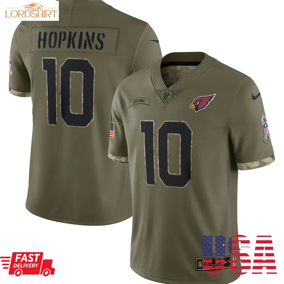 Deandre Hopkins Arizona Cardinals  2022 Salute To Service Limited Jersey   Olive