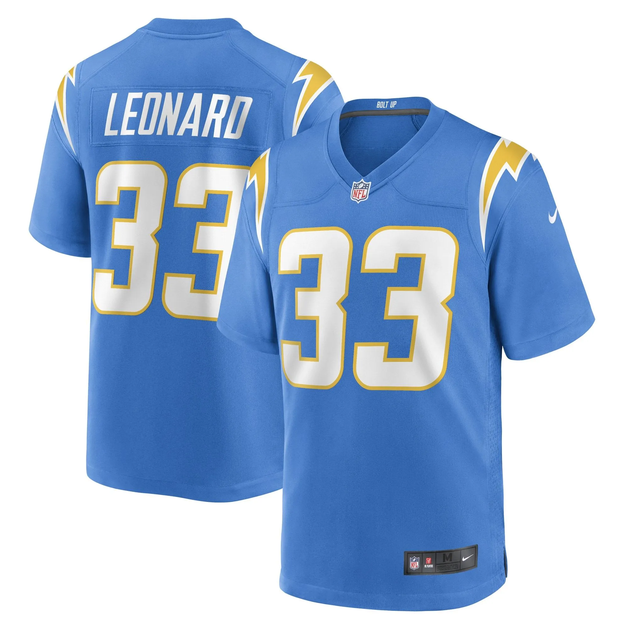 Deane Leonard Los Angeles Chargers  Game Player Jersey - Powder Blue