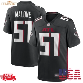 Deangelo Malone Atlanta Falcons  Game Player Jersey   Black