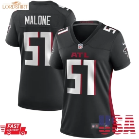 Deangelo Malone Atlanta Falcons  Women's Game Player Jersey   Black