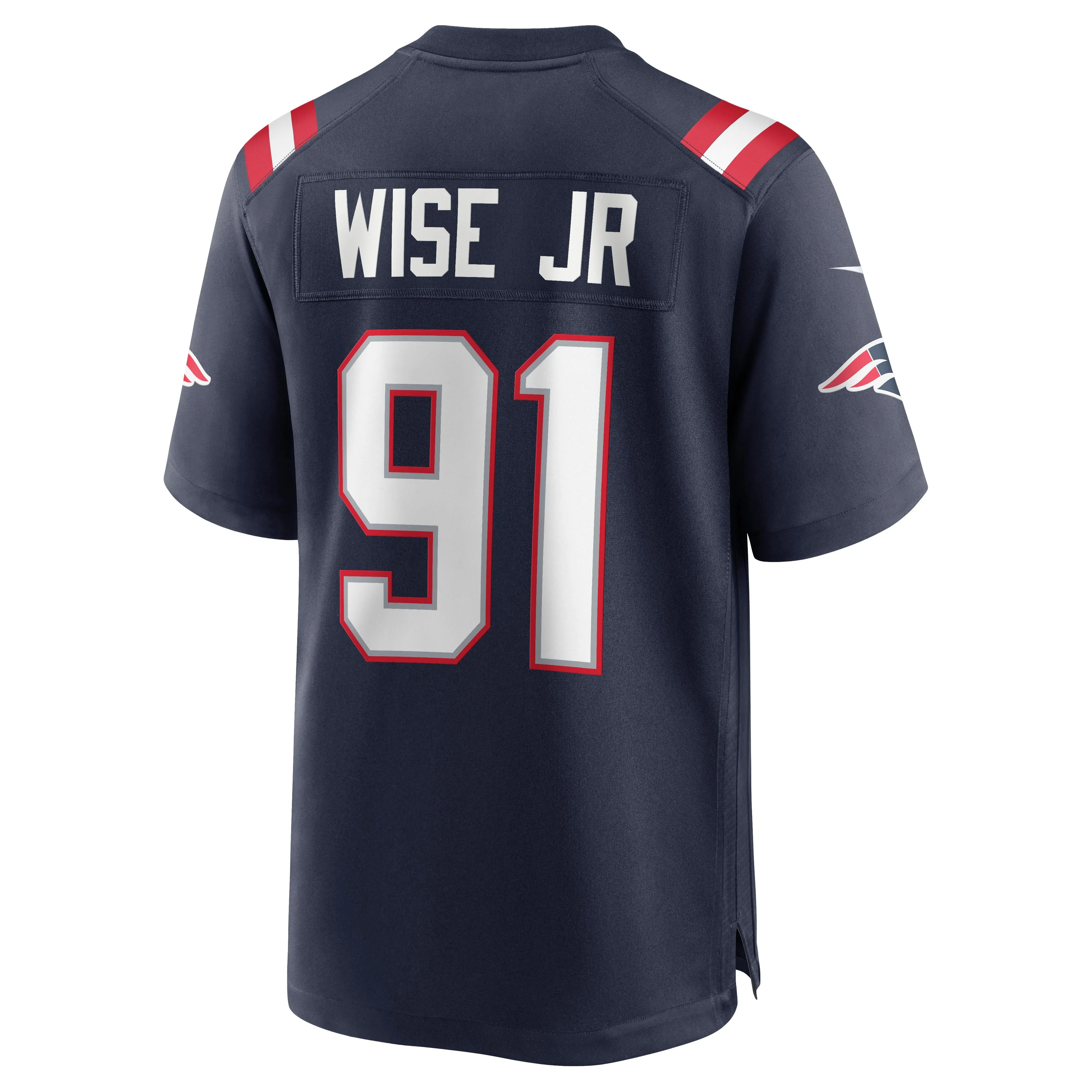 Deatrich Wise Jr. New England Patriots  Game Jersey - Navy