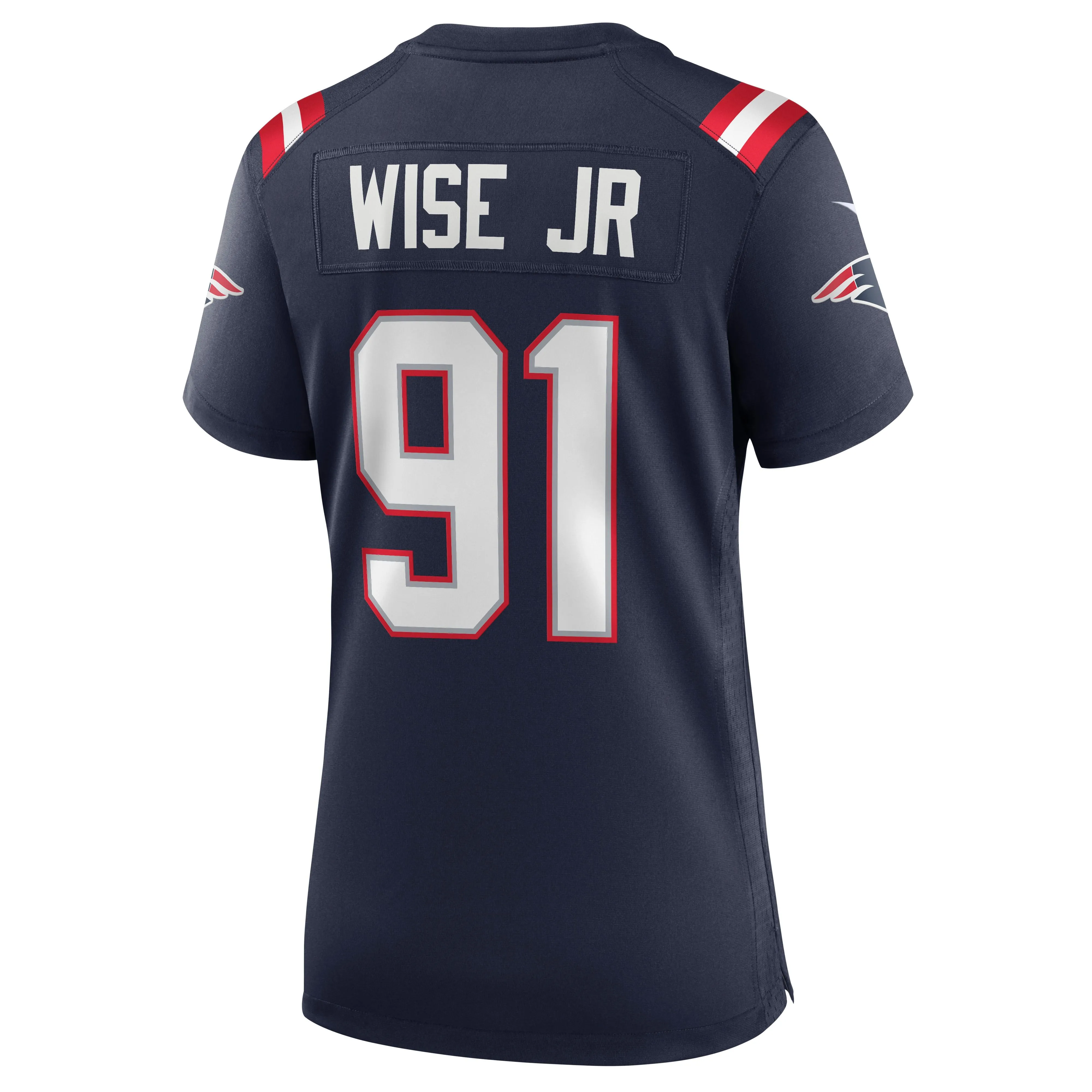 Deatrich Wise Jr. New England Patriots  Women's Game Jersey - Navy