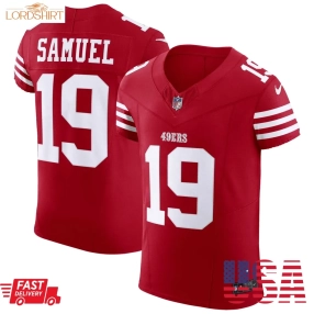 Deebo Samuel San Francisco 49Ers   Vapor Fuse Elite Jersey   Scarlet