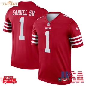 Deebo Samuel Sr San Francisco 49Ers  Legend Jersey   Scarlet