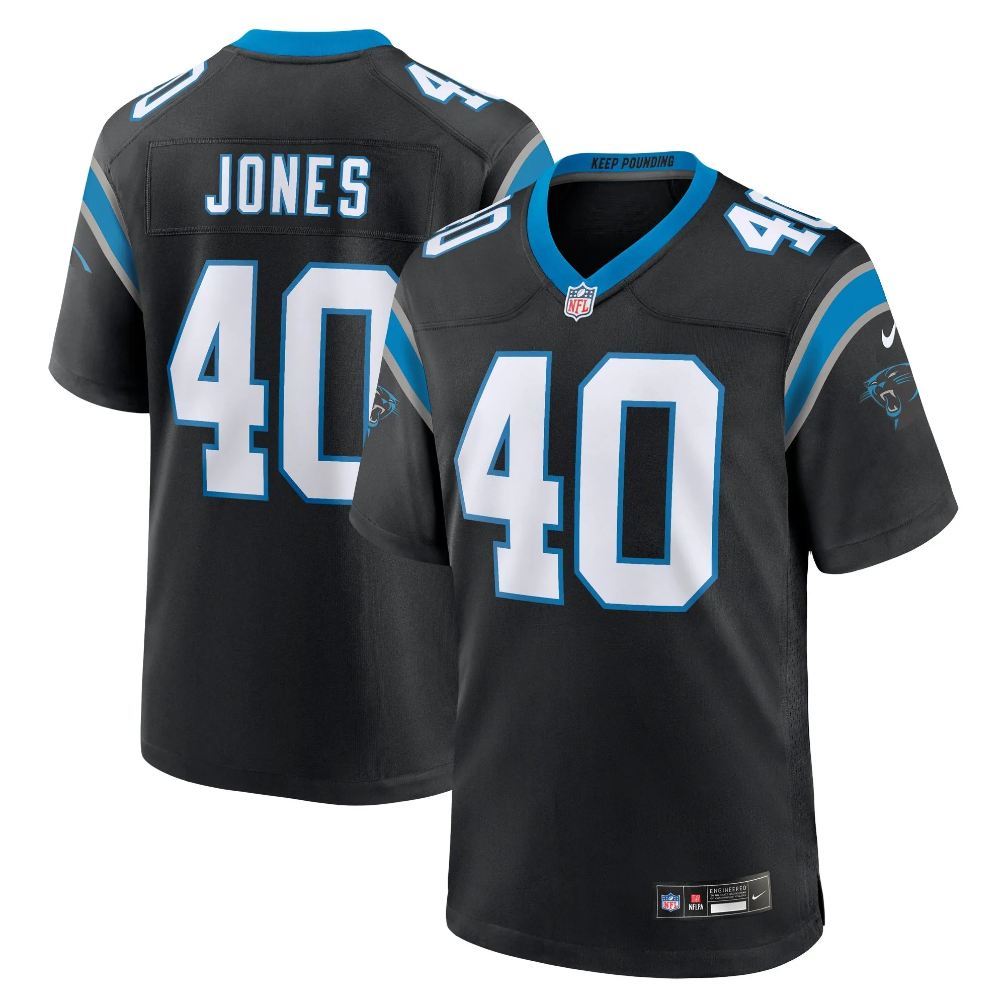 Deion Jones Carolina Panthers   Game Jersey -  Black