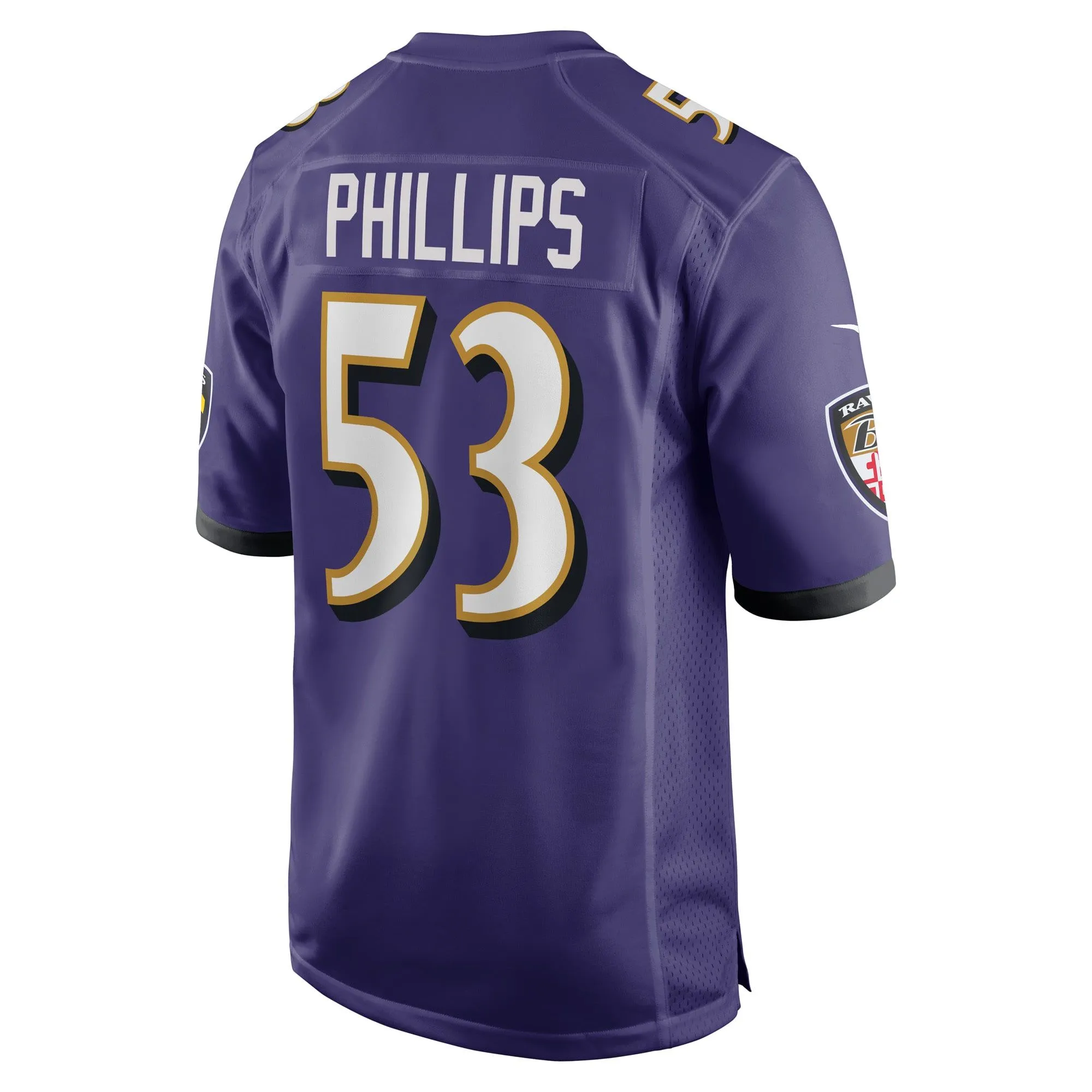 Del'Shawn Phillips Baltimore Ravens  Game Player Jersey - Purple