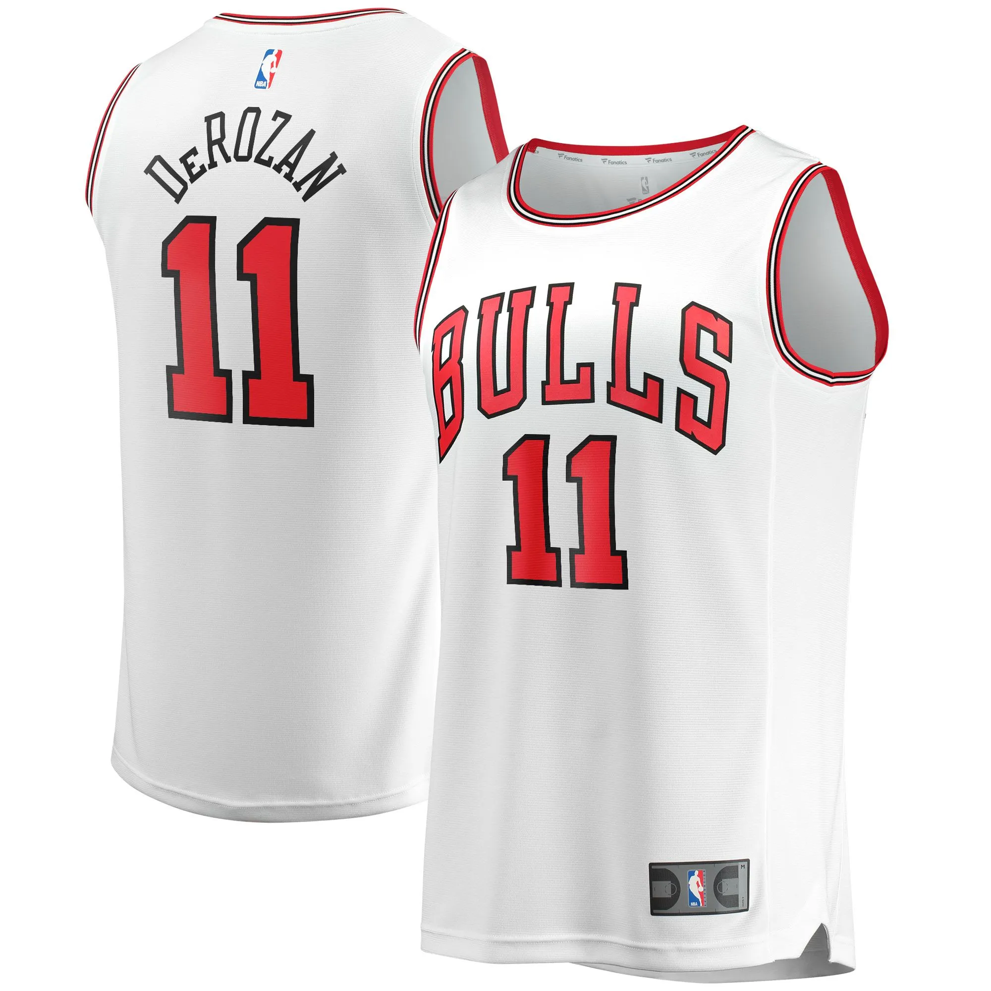 DeMar DeRozan Chicago Bulls Fanatics Branded Youth Fast Break Jersey White - Association Edition