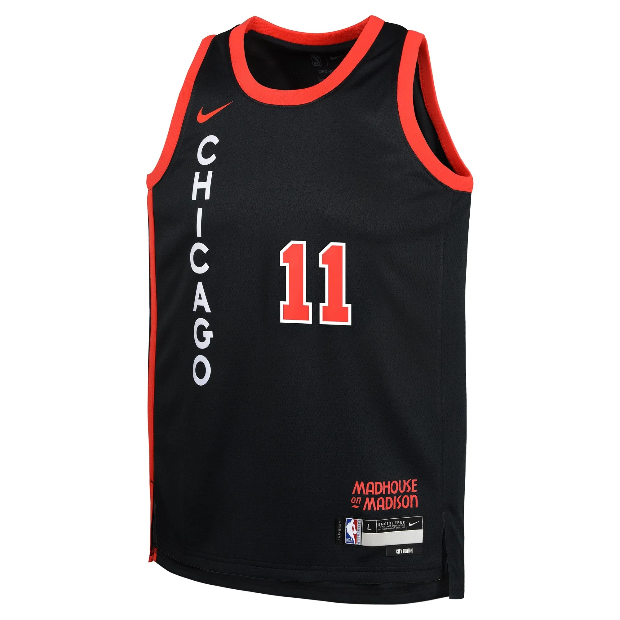 DeMar DeRozan Chicago Bulls  Youth  Swingman Replica Jersey - City Edition - Black