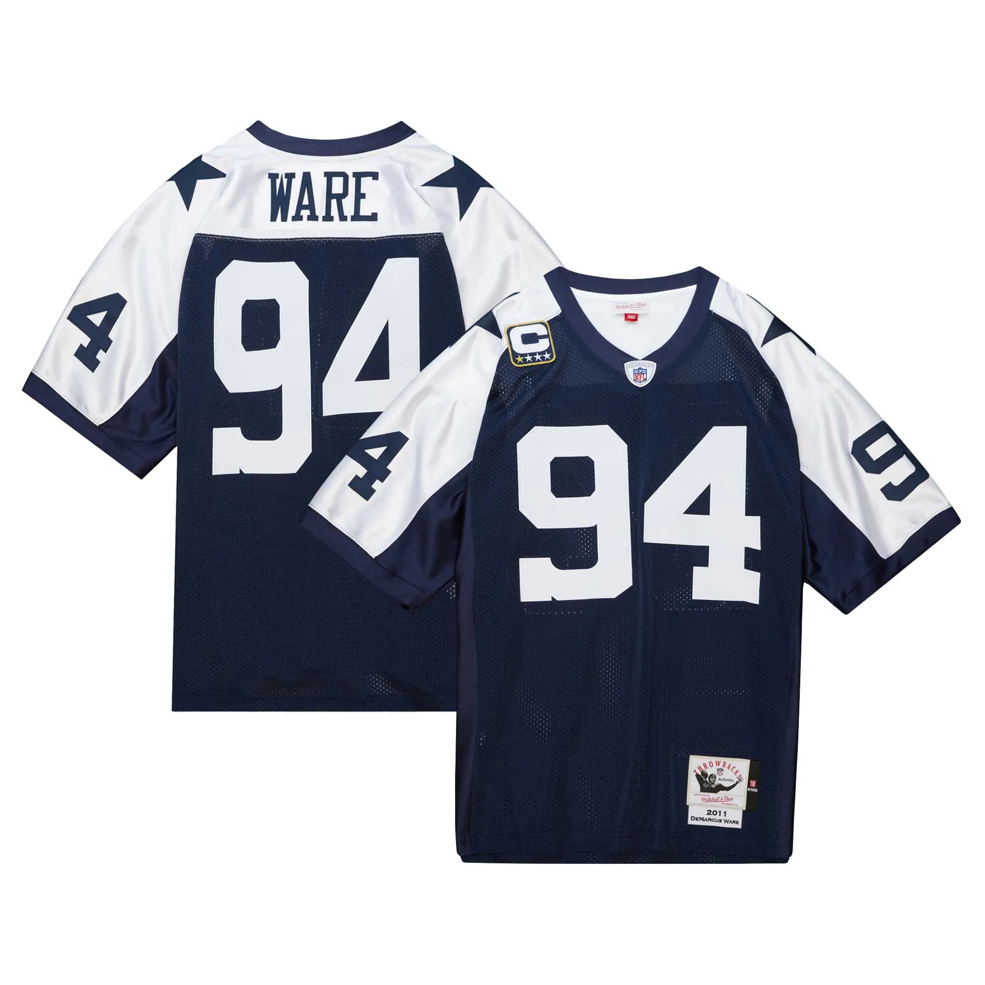 DeMarcus Ware Dallas Cowboys Mitchell & Ness 2011  Throwback Retired Player Jersey - Navy