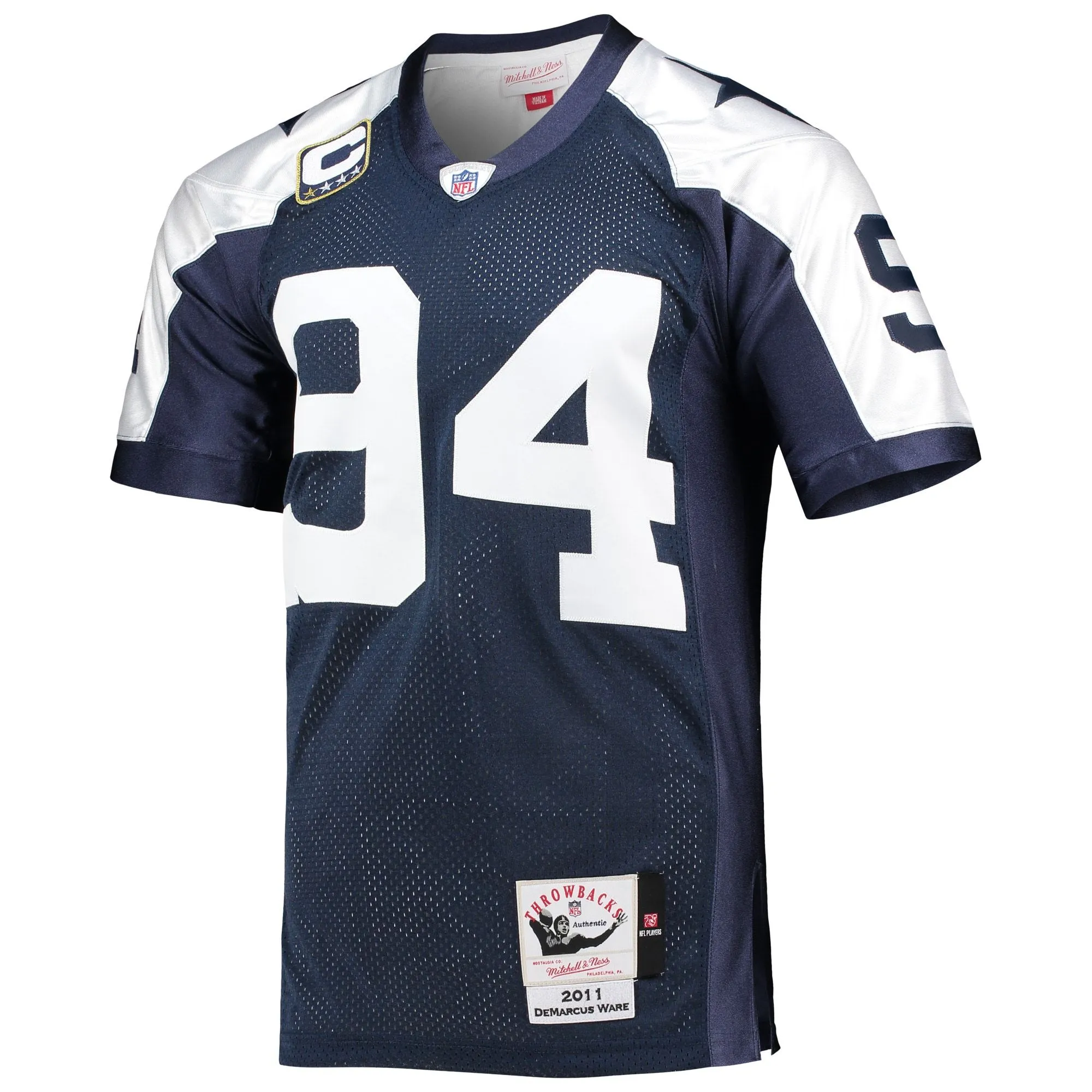 DeMarcus Ware Dallas Cowboys Mitchell & Ness 2011  Throwback Retired Player Jersey - Navy