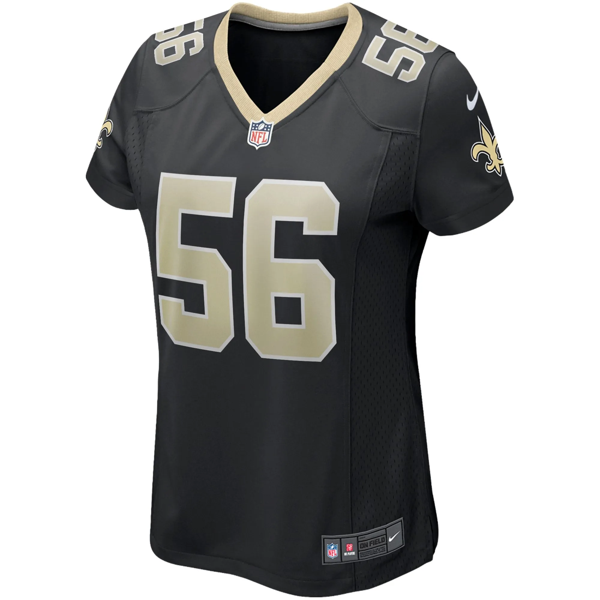 Demario Davis New Orleans Saints  Women's Game Jersey - Black