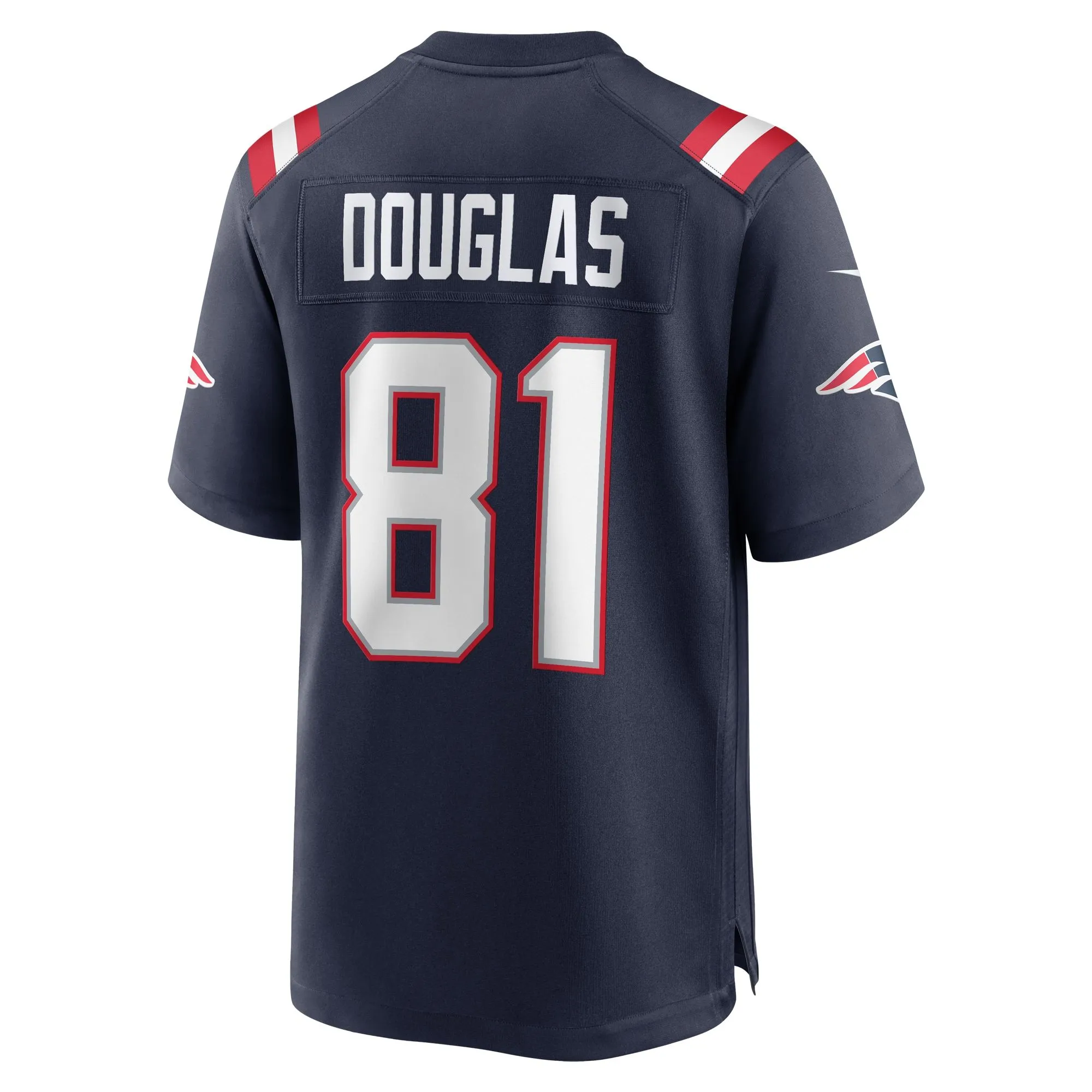 Demario Douglas New England Patriots   Game Jersey -  Navy